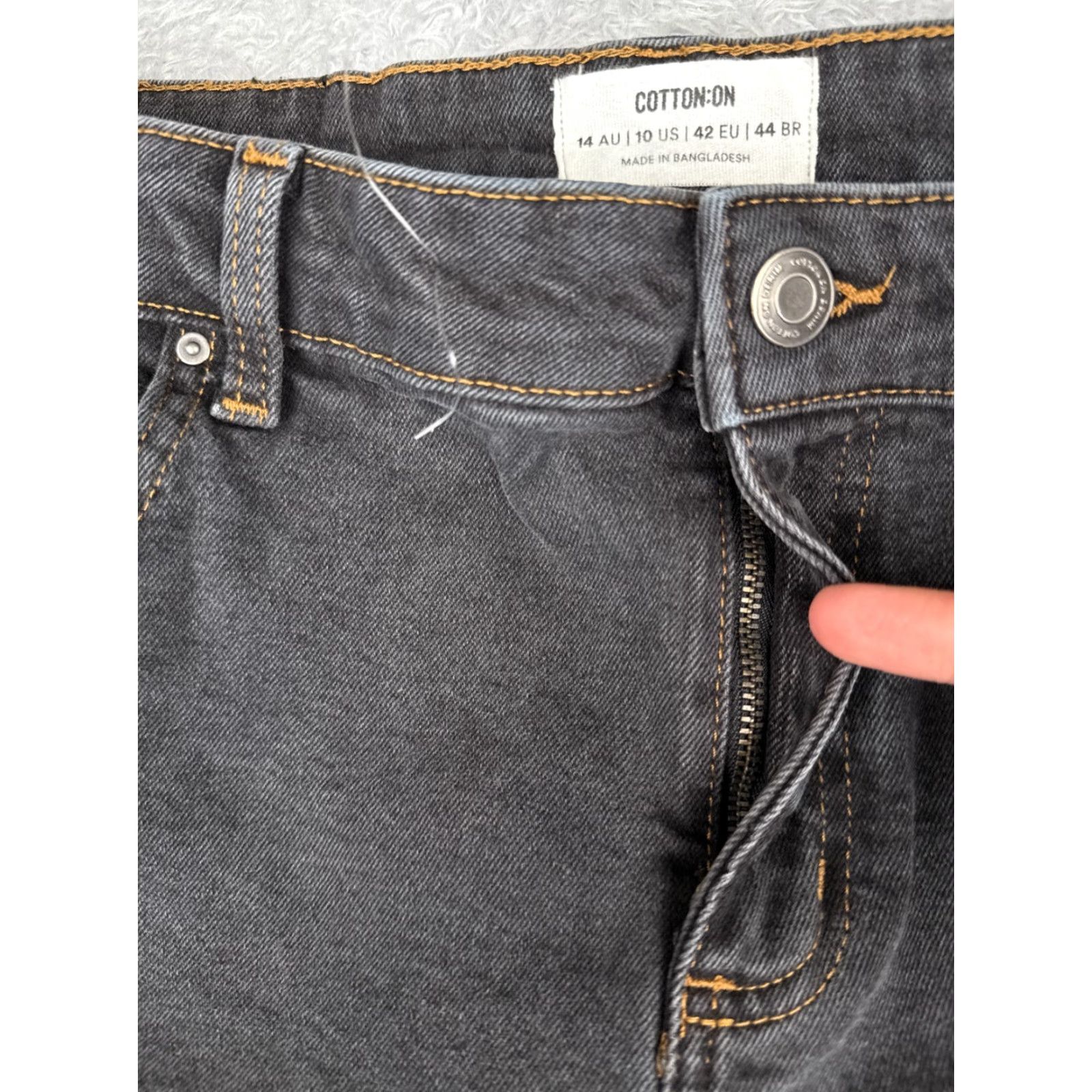 Cotton On VINTAGE Cotton On Women's Jeans Pants 10 Black Denim Stretch Bootcut Mid Rise 30x31 Classic Size 32" / US 10 / IT 46 - 5 Thumbnail