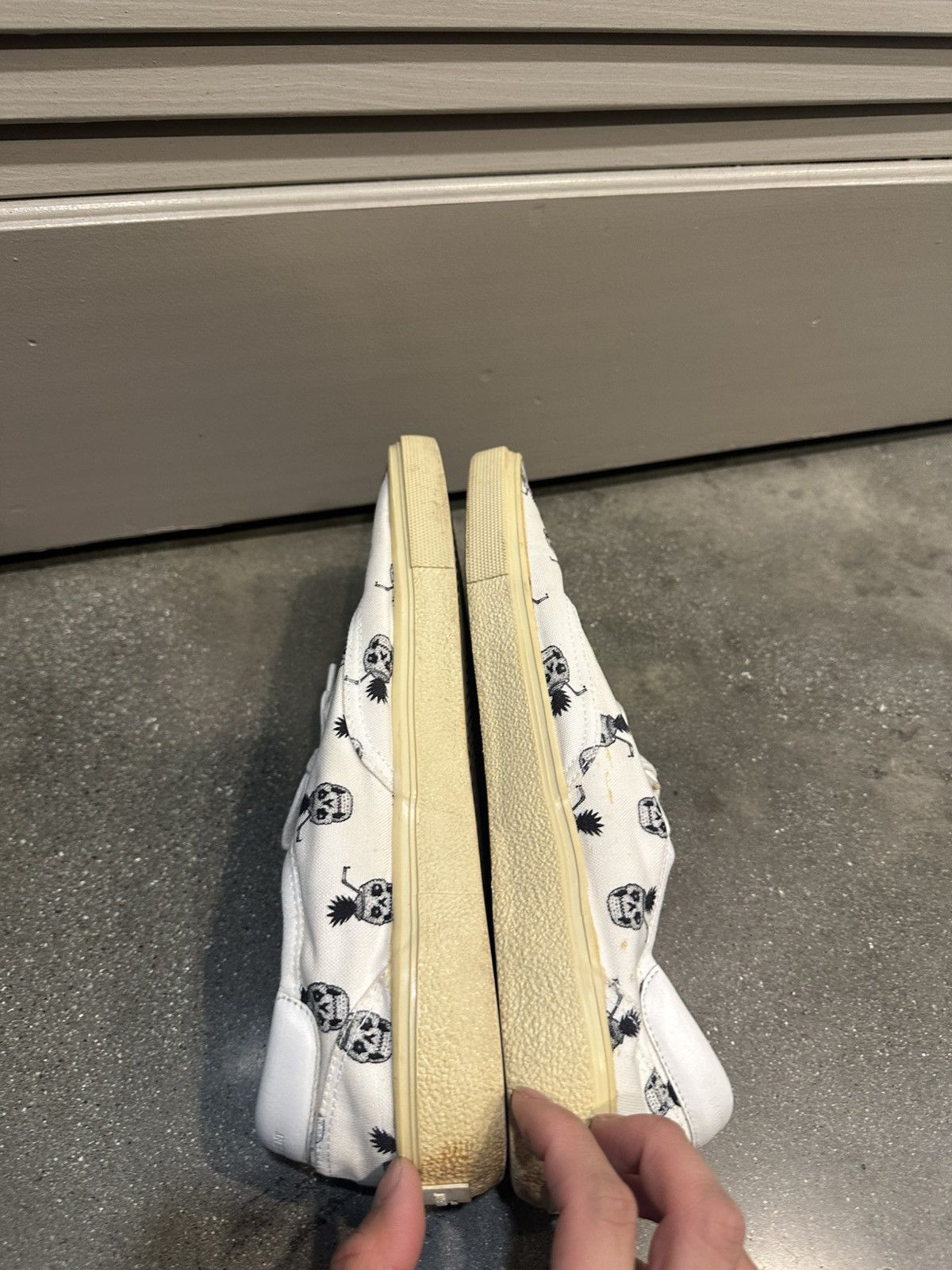 Saint Laurent Paris Pina Skullada Skate Sneakers 46 Size US 13 / EU 46 - 5 Thumbnail