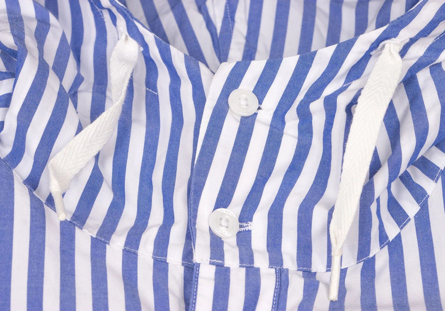 Fred Perry Hooded Striped Shirt Jacket in Blue and White, Size S Size US S / EU 44-46 / 1 - 5 Thumbnail