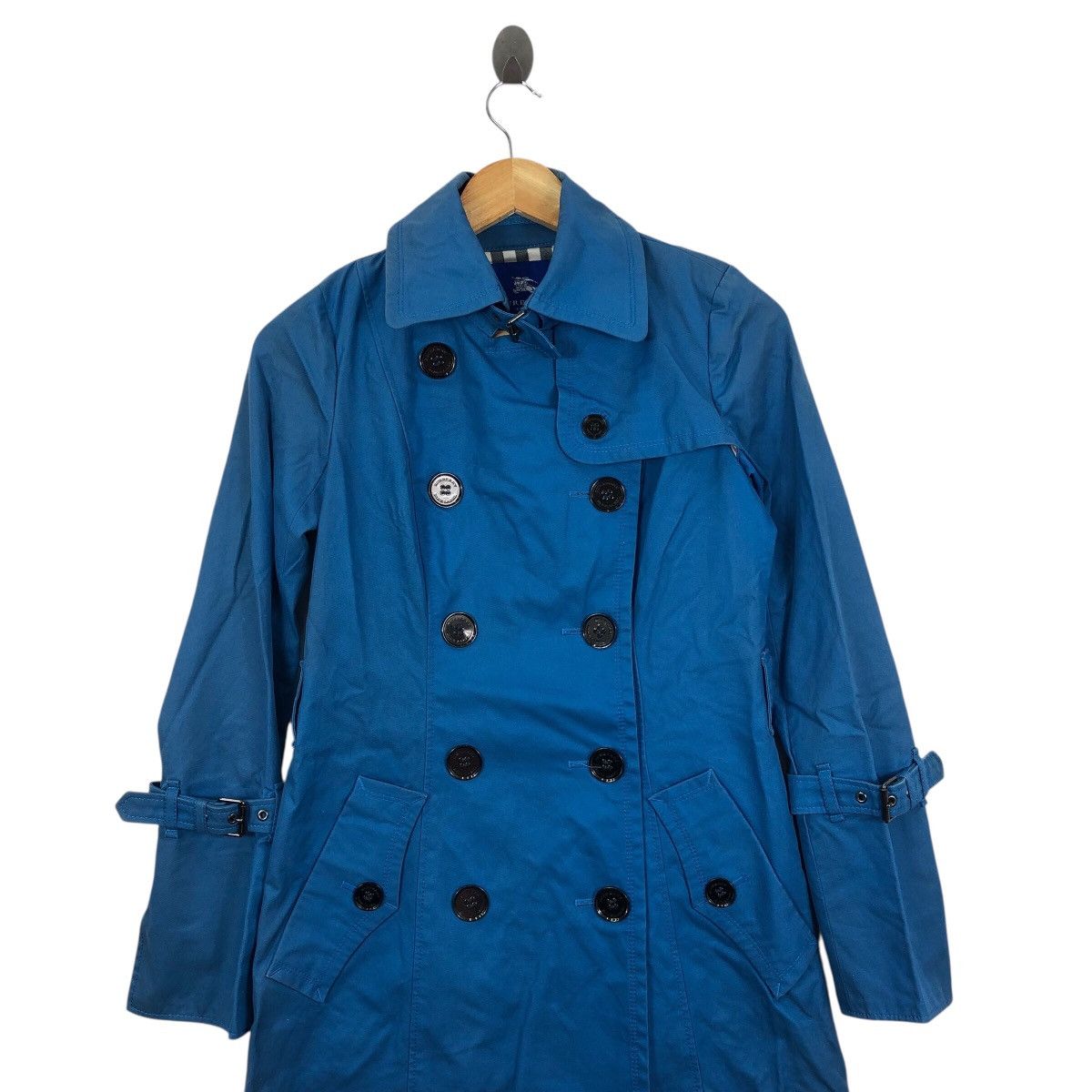 Burberry × Vintage Vintage Luxury BURBERRY LONDON BLUE Double Breasted Coat Size S / US 4 / IT 40 - 2 Thumbnail