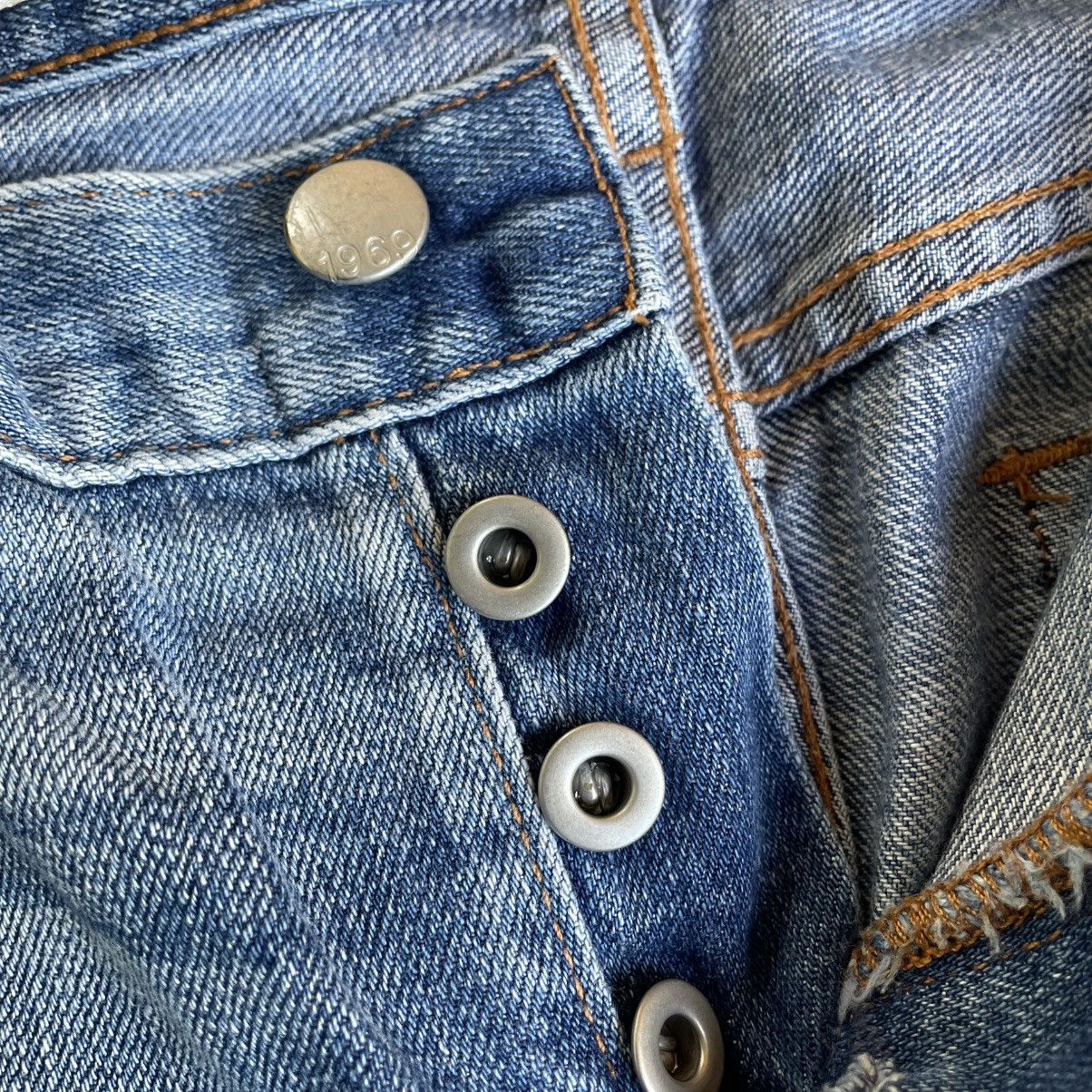 Gap 🔥🇯🇵Vintage Gap Stoned Washed Distress Selvedge Denim Jeans Size US 34 / EU 50 - 10 Thumbnail