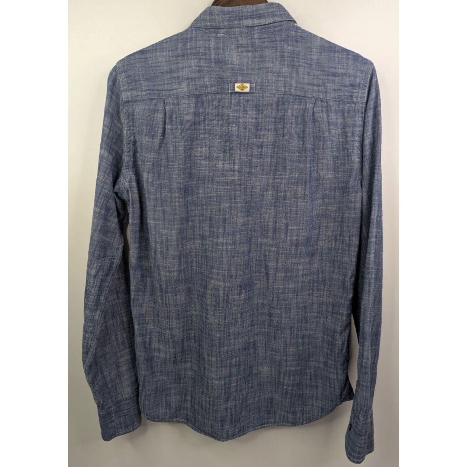 Superdry VINTAGE Superdry Shirt Men Blue Denim Chambrey The Raw Riveter Worker Wear Button-Up Long Sleeve Size M Size US M / EU 48-50 / 2 - 4 Thumbnail