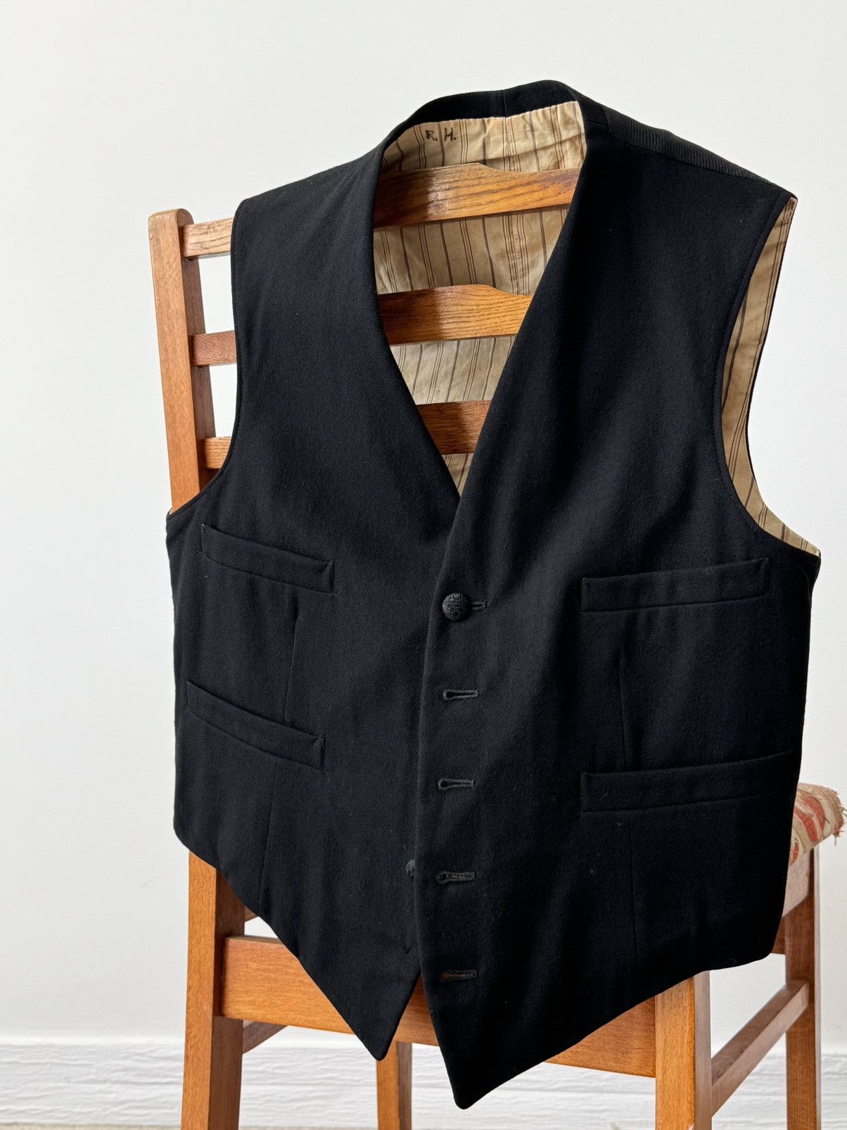 Japanese Brand × Vintage Early 20th Century Antique Edwardian Era French Waistcoat Size US S / EU 44-46 / 1 - 1 Thumbnail