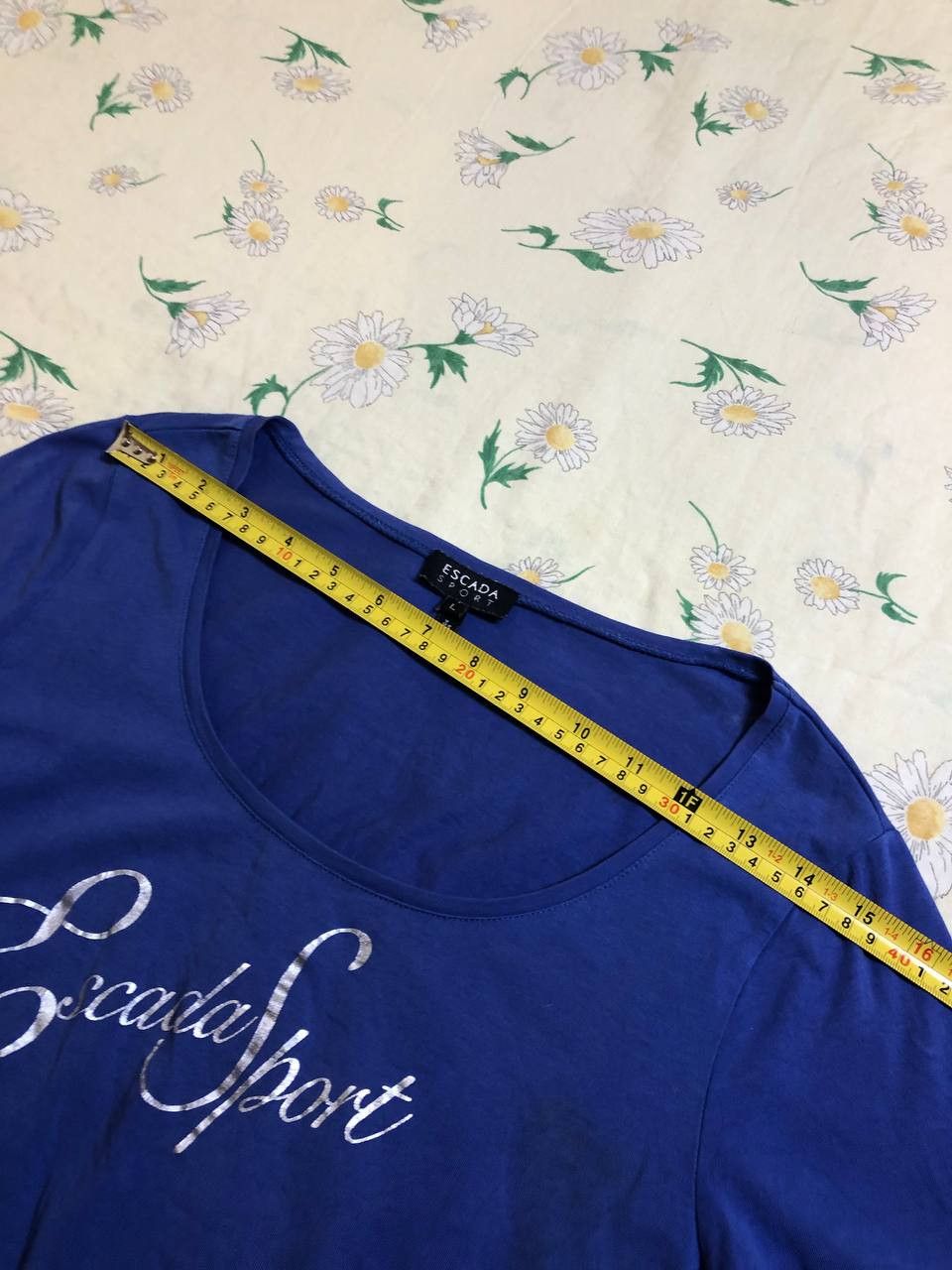 Escada Escada Sport Midnight Blue big logo tee Size L / US 10 / IT 46 - 10 Thumbnail