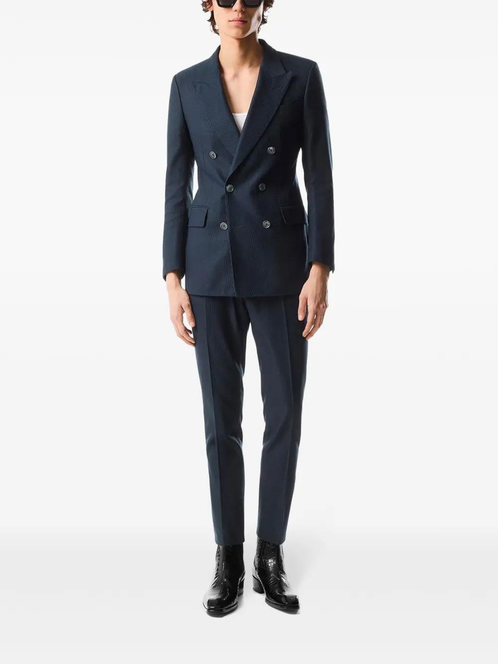 Tom Ford o1s22i1n0125 Dyllan Tailored Trouser in Blue Size US 36 / EU 52 - 2 Thumbnail