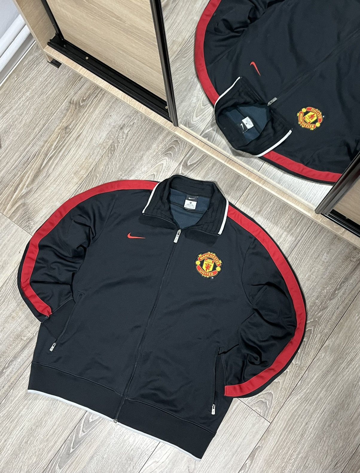 Nike Nike Vintage Zip-Hoodie Manchester United 2014/15 Soccer Size US XL / EU 56 / 4 - 2 Thumbnail