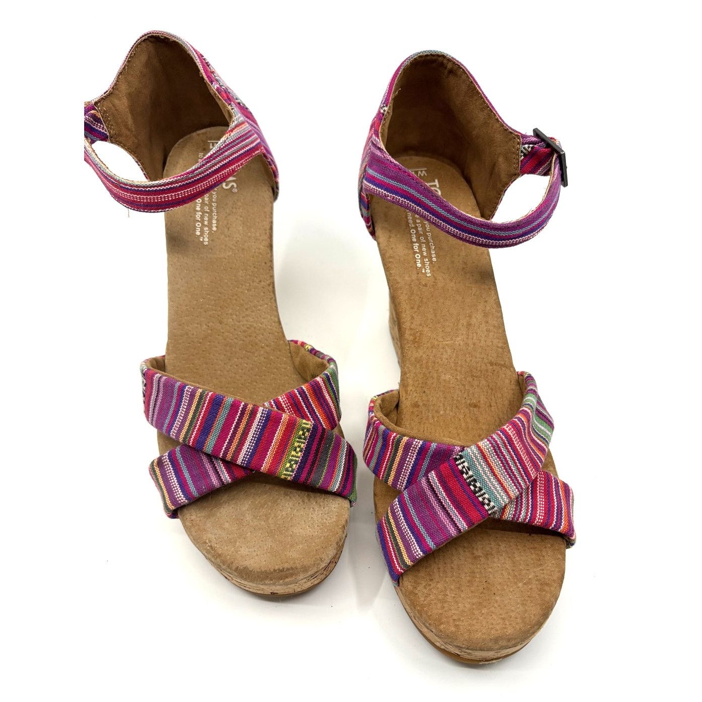 Toms Size 11 | TOMS Women’s Sienna Cork Wedge Sandal Shoes Size US 11 / IT 41 - 3 Thumbnail