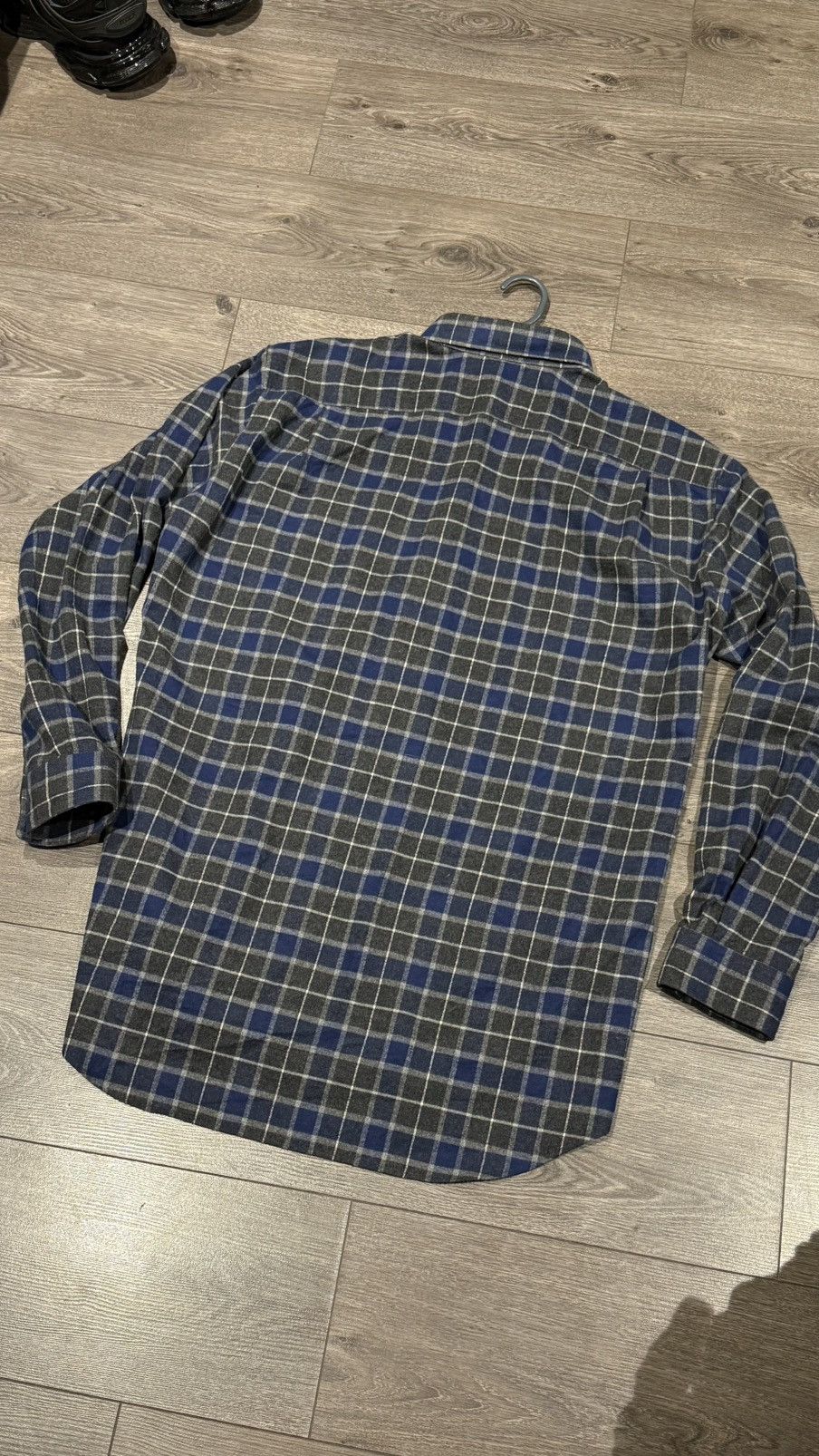 Balenciaga Balenciaga Wool Flannel Button Up Size US XL / EU 56 / 4 - 2 Thumbnail