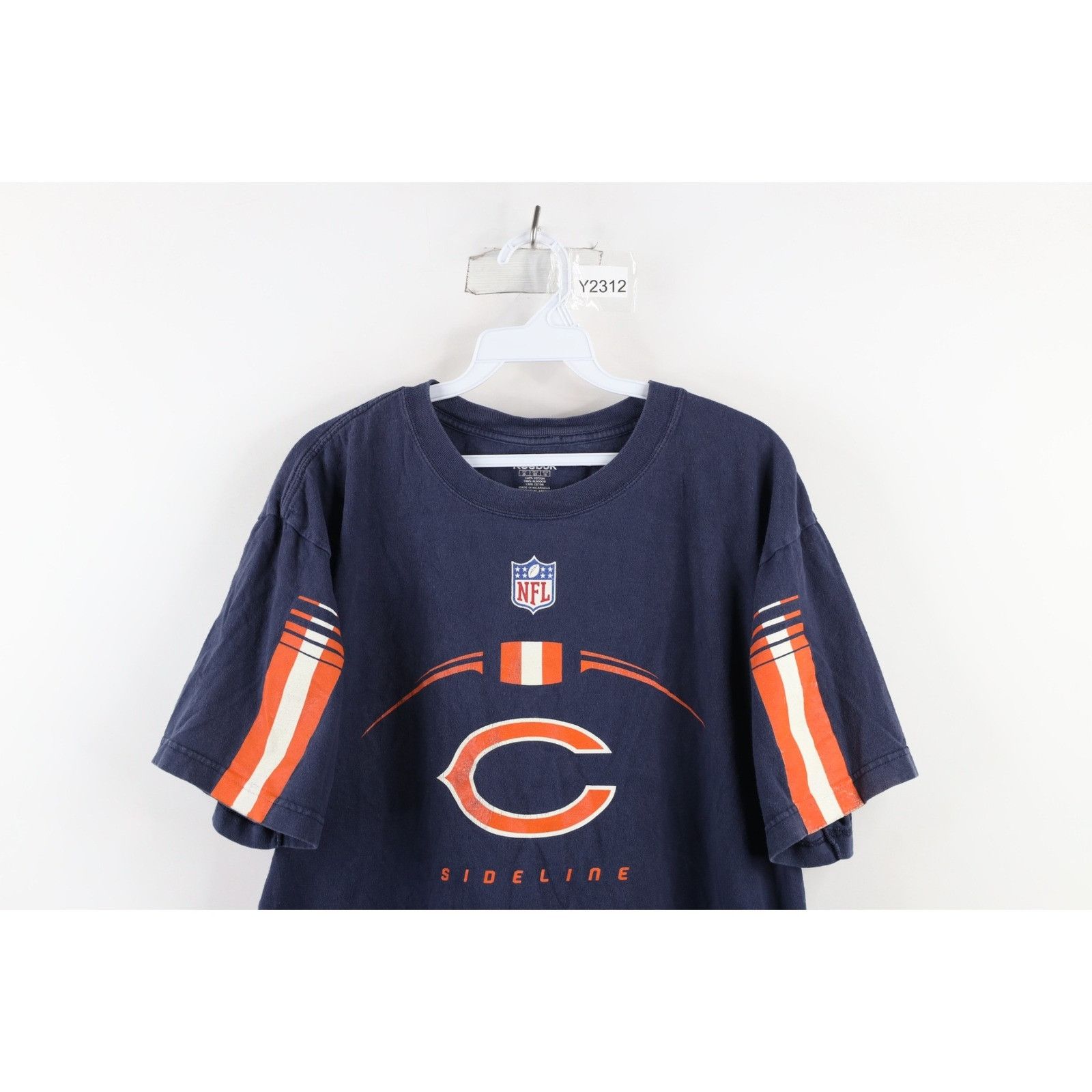 Reebok Vintage Reebok Sideline Chicago Bears Football T-Shirt Size US XL / EU 56 / 4 - 2 Thumbnail