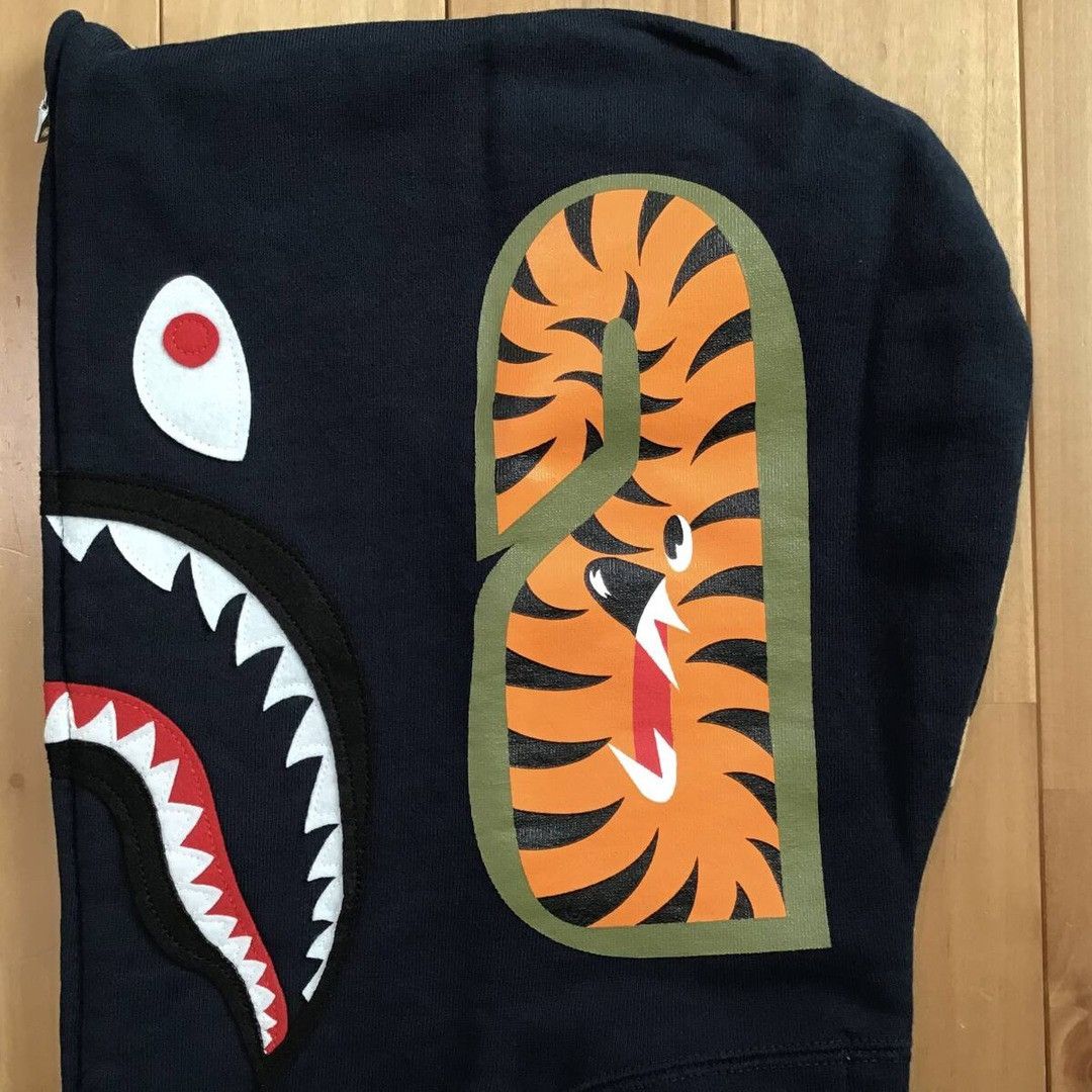 Bape BAPE logo shark full zip hoodie navy x 1st camo yellow APE Size US M / EU 48-50 / 2 - 6 Thumbnail