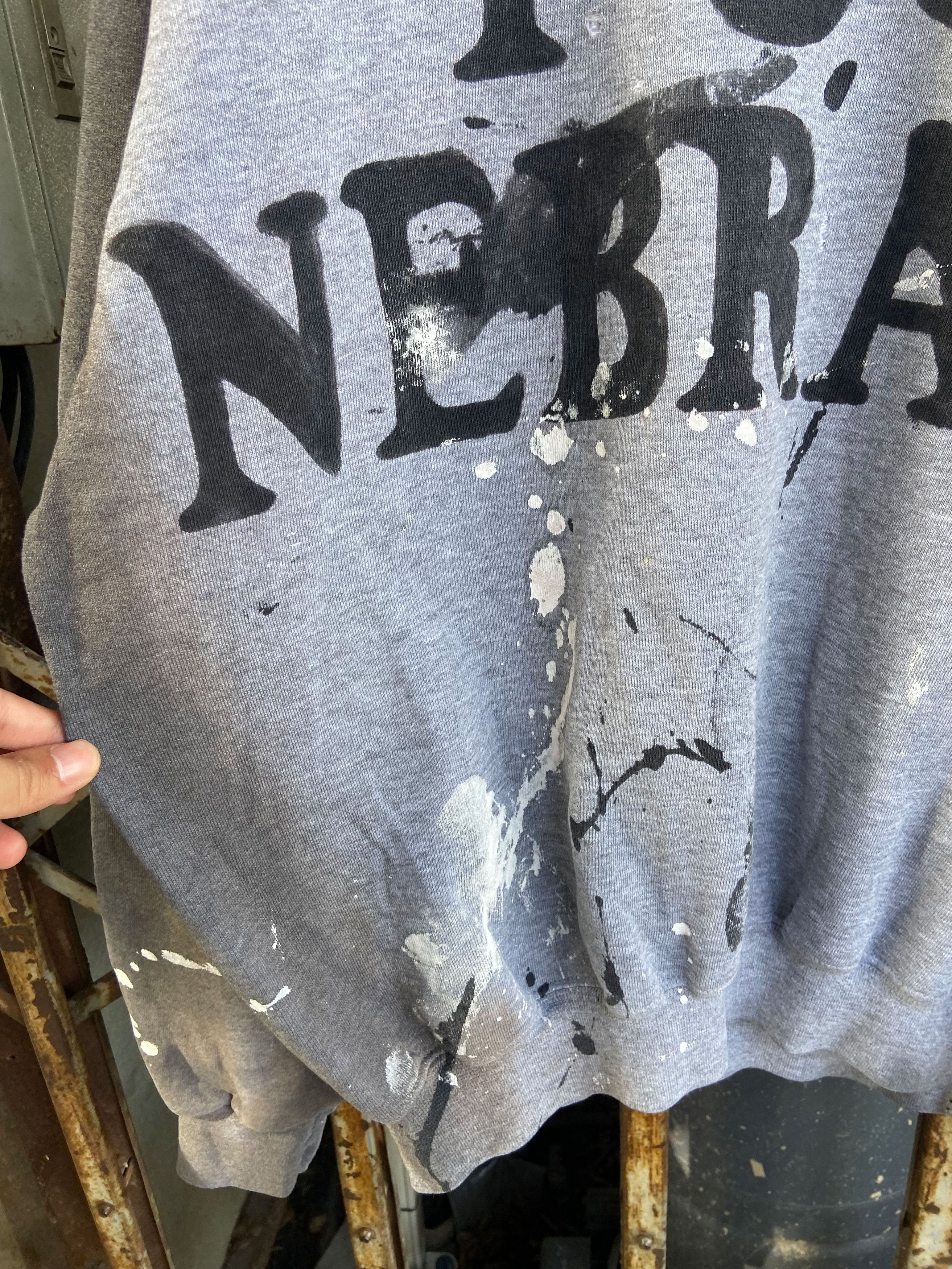 Russell Athletic 90s FUCK NEBRASKA THRASHED Russell Sweatshirt Size US XL / EU 56 / 4 - 6 Thumbnail