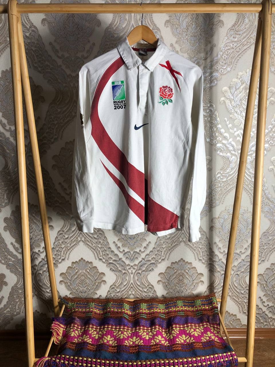 Nike Vintage Nike England Retro Rugby Jersey Football Y2K 90s Size US L / EU 52-54 / 3 - 2 Thumbnail