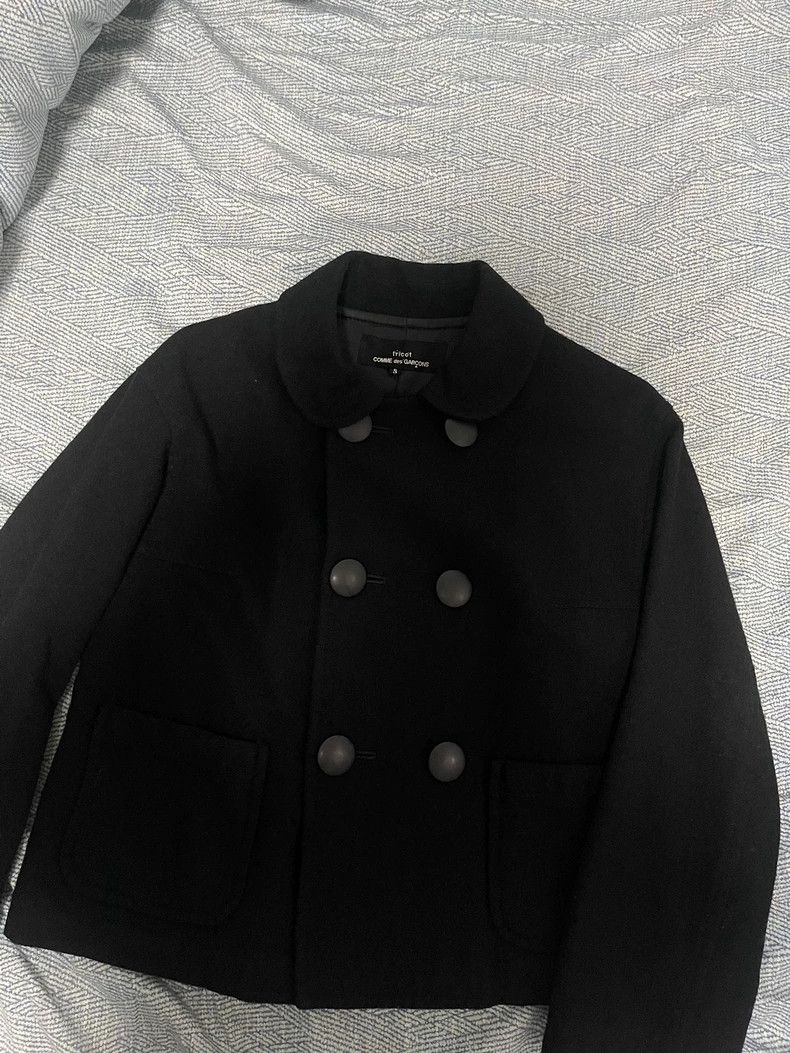 Comme Des Garcons Black doll collar wool jacket 2504-Nextar