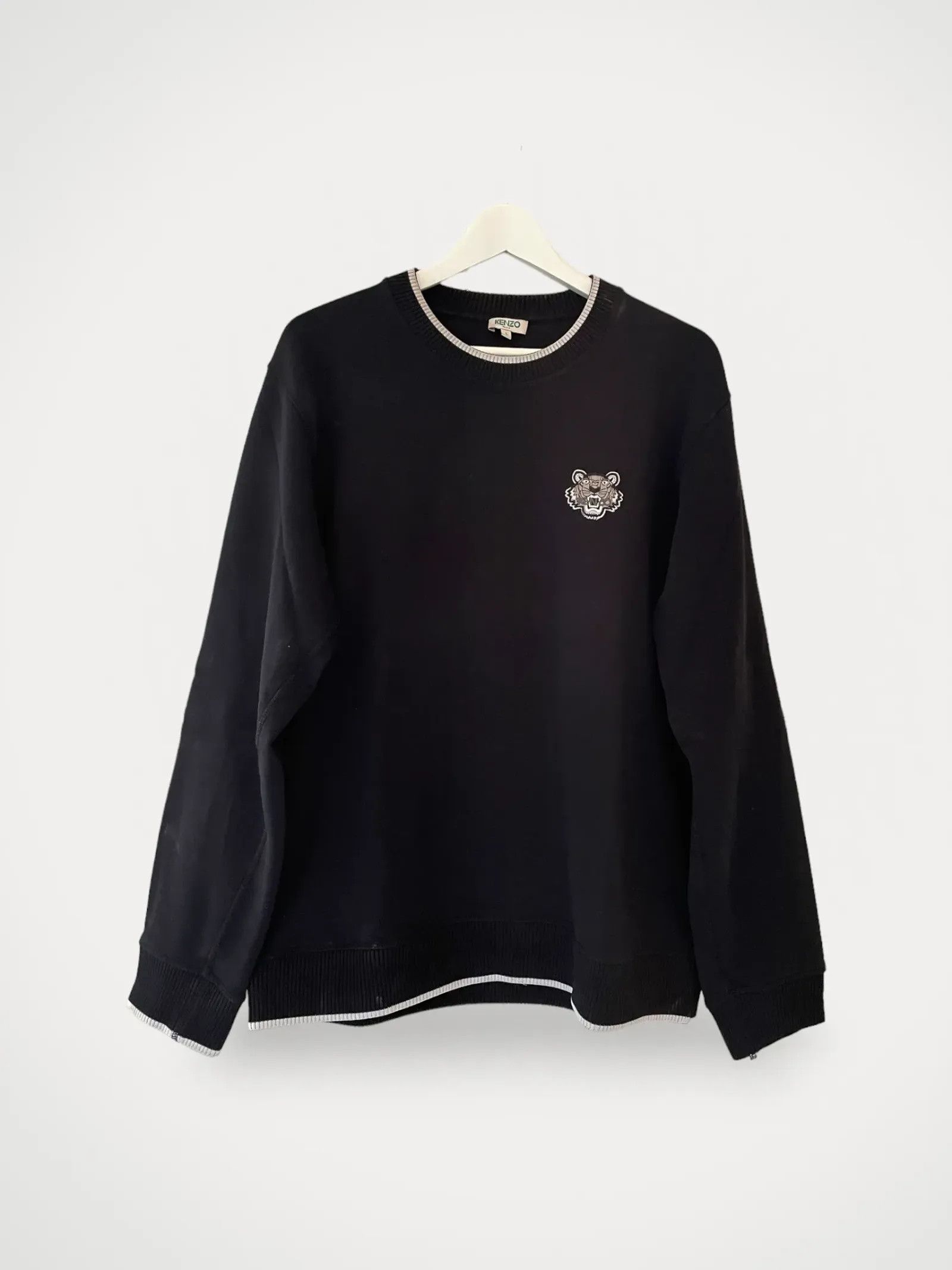 Kenzo Tiger embroidered crew neck jumper Sweatshirt