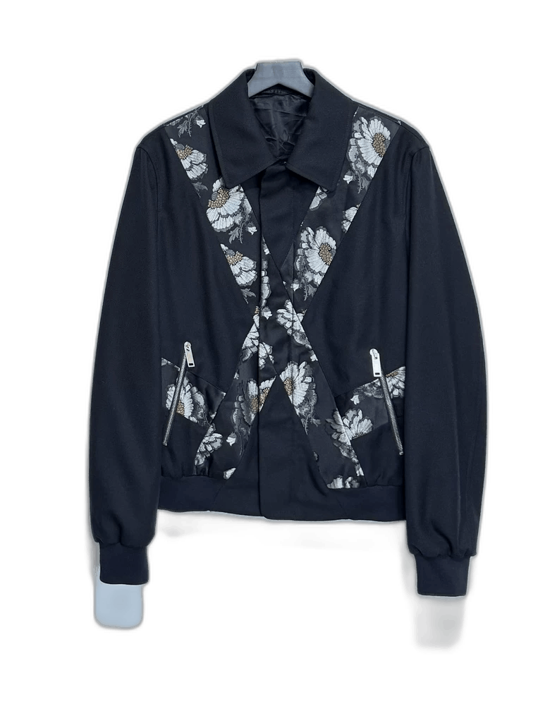 Alexander McQueen Alexander McQueen Floral Wool Silk Jacket Size US L / EU 52-54 / 3 - 1 Thumbnail