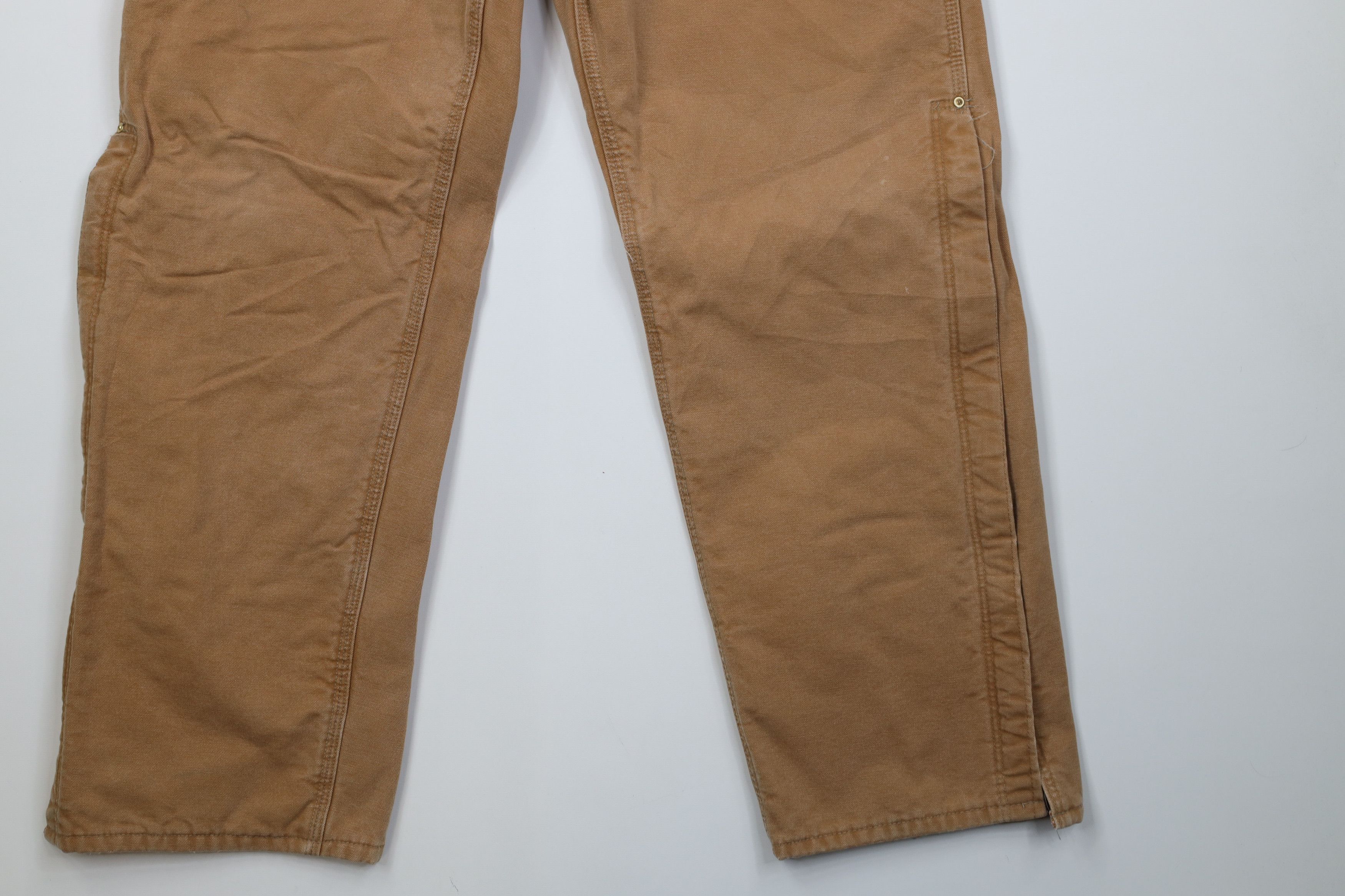 Carhartt Vintage 90s Carhartt Canvas Wide Leg Pants Duck Brown USA Size US 38 / EU 54 - 4 Thumbnail