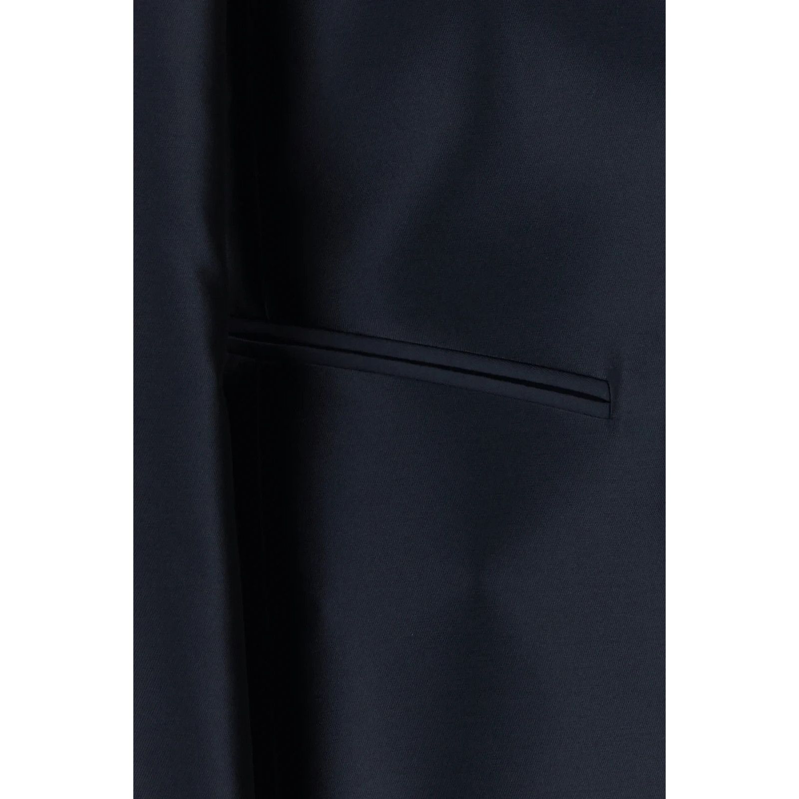 Alberta Ferretti ALBERTA FERRETTI Navy Blue Satin Blazer New & Authentic (Wom Size L / US 10 / IT 46 - 3 Thumbnail