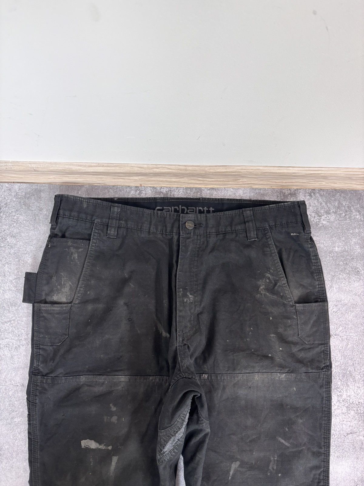 Carhartt Carhartt Rugged Flex Steel Double Knee Black Carpenter Pants Size US 36 / EU 52 - 9 Thumbnail