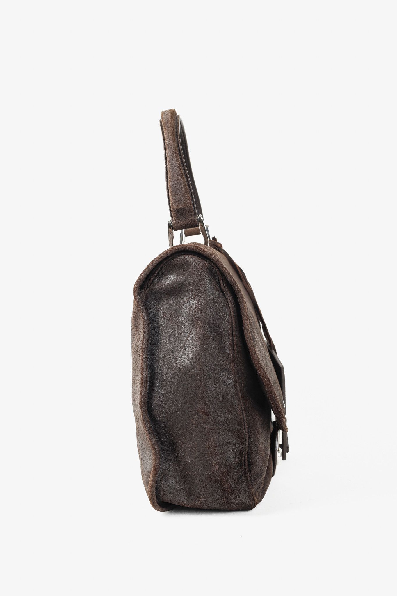 Balenciaga Balenciaga Brown Suede Saddle Work Bag Size ONE SIZE - 3 Thumbnail