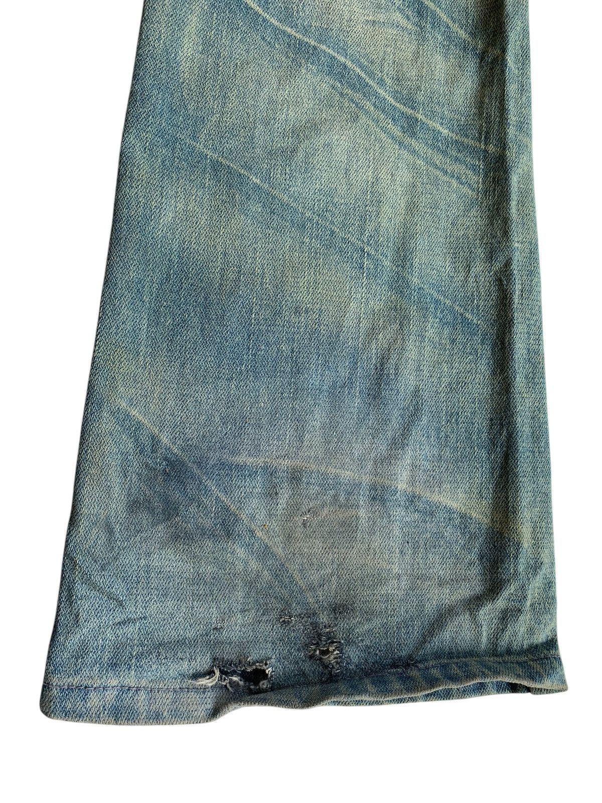 Kapital FLARE💥JAPANESE PUNK STYLE UNKNOWN RUSTY DISTRESSED DENIM🎌☠️ Size US 30 / EU 46 - 20 Thumbnail