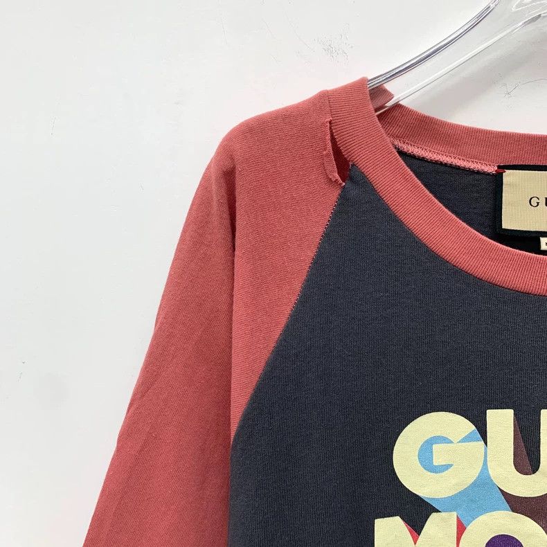 Gucci Gucci Color-blocked logo printed destructive cotton round-n Size S / US 4 / IT 40 - 3 Thumbnail