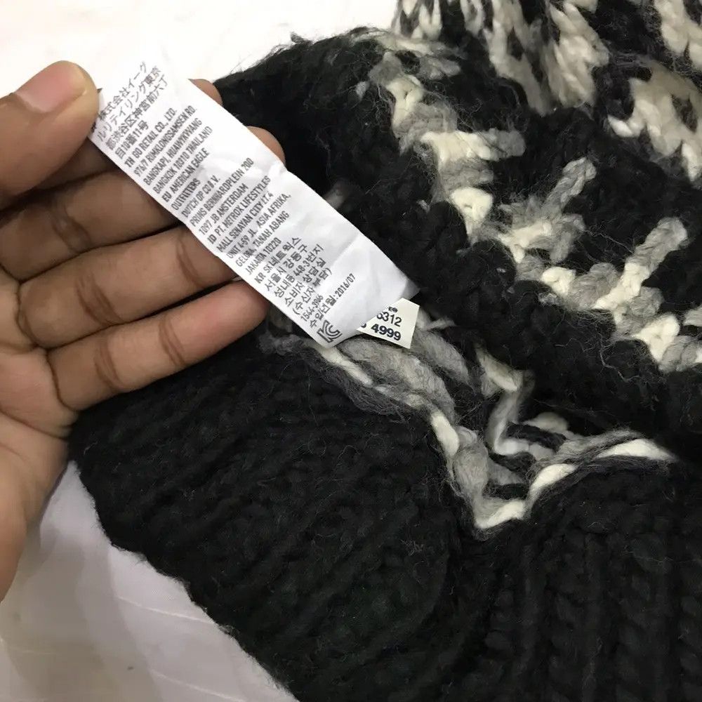 American Eagle Outfitters × Vintage American Eagle Outfitters Navajo Design Knit Beanie Hat Size ONE SIZE - 8 Thumbnail