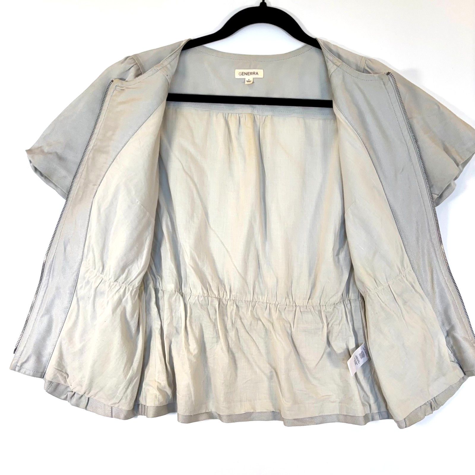Generra Vintage Generra Zip Front Peplum Jacket Sage Green Womens 4 Size S / US 4 / IT 40 - 5 Thumbnail