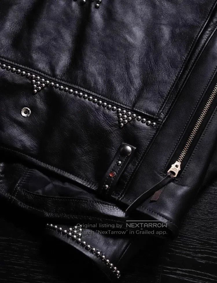 The Real McCoy's The Real McCoys Willow nails horseskin motorcycle leather Size US XXS / EU 40 - 8 Thumbnail