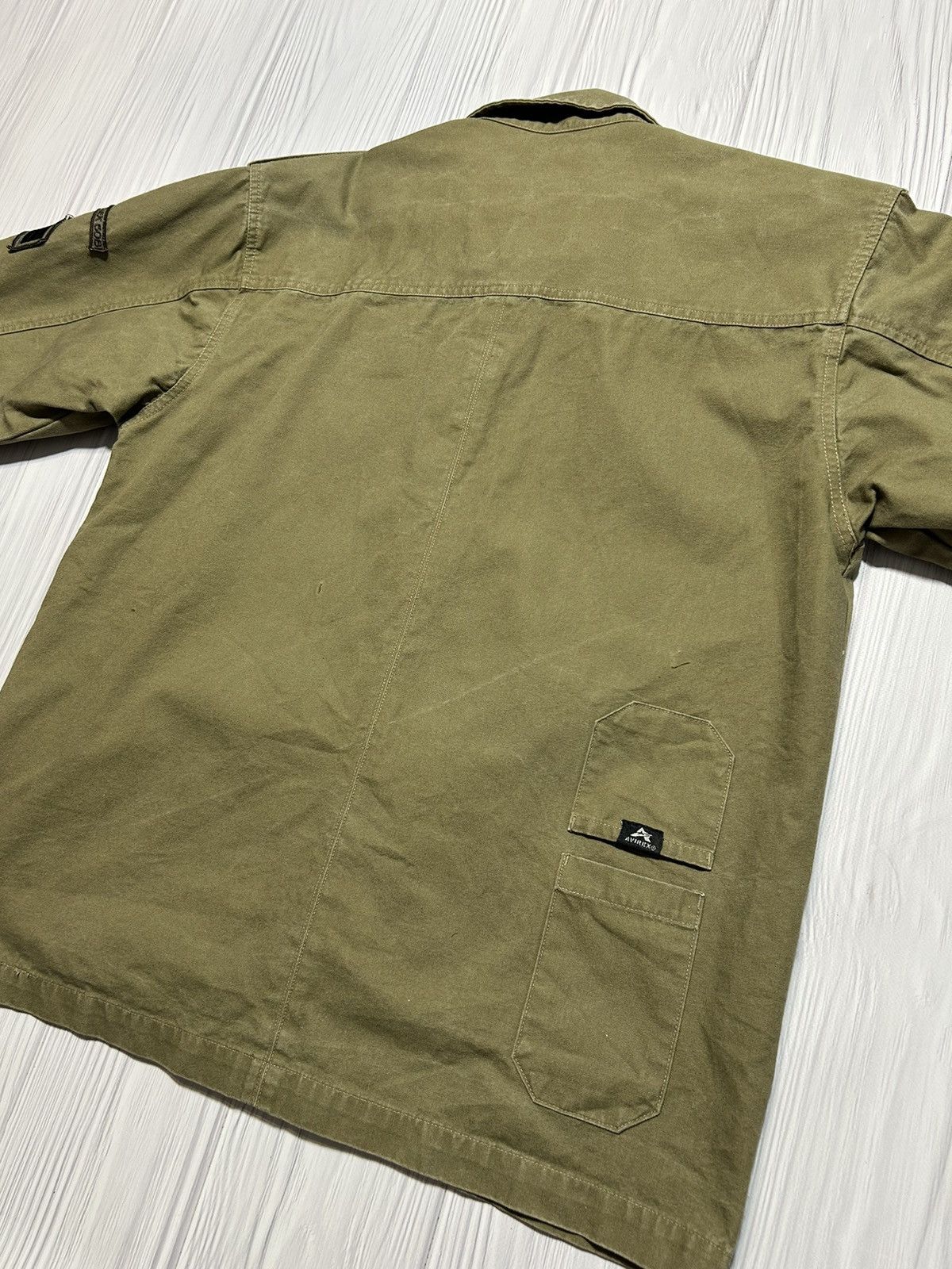 Avirex Vintage Military Avirex USA Army Patch Button Up Jacket Size US M / EU 48-50 / 2 - 18 Thumbnail