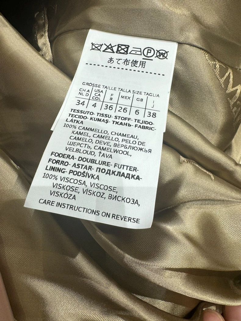 Max Mara Max Mara Camel Velvet Strappy Long Coat Camel Size S / US 4 / IT 40 - 4 Thumbnail