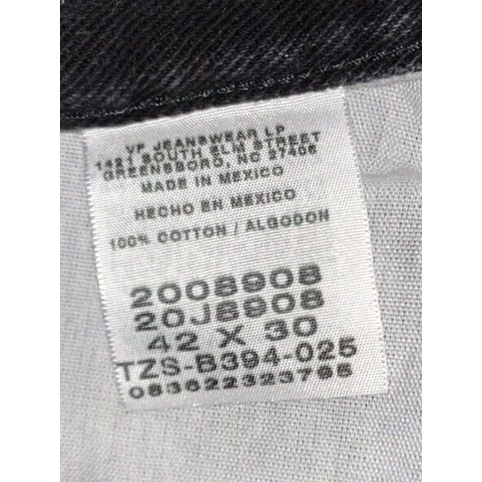 Lee Lee Regular Fit Jeans Black 42x30 Denim 5-Pocket Button Zip Mens Jeans Retro Vintage? Size US 42 / EU 58 - 6 Thumbnail