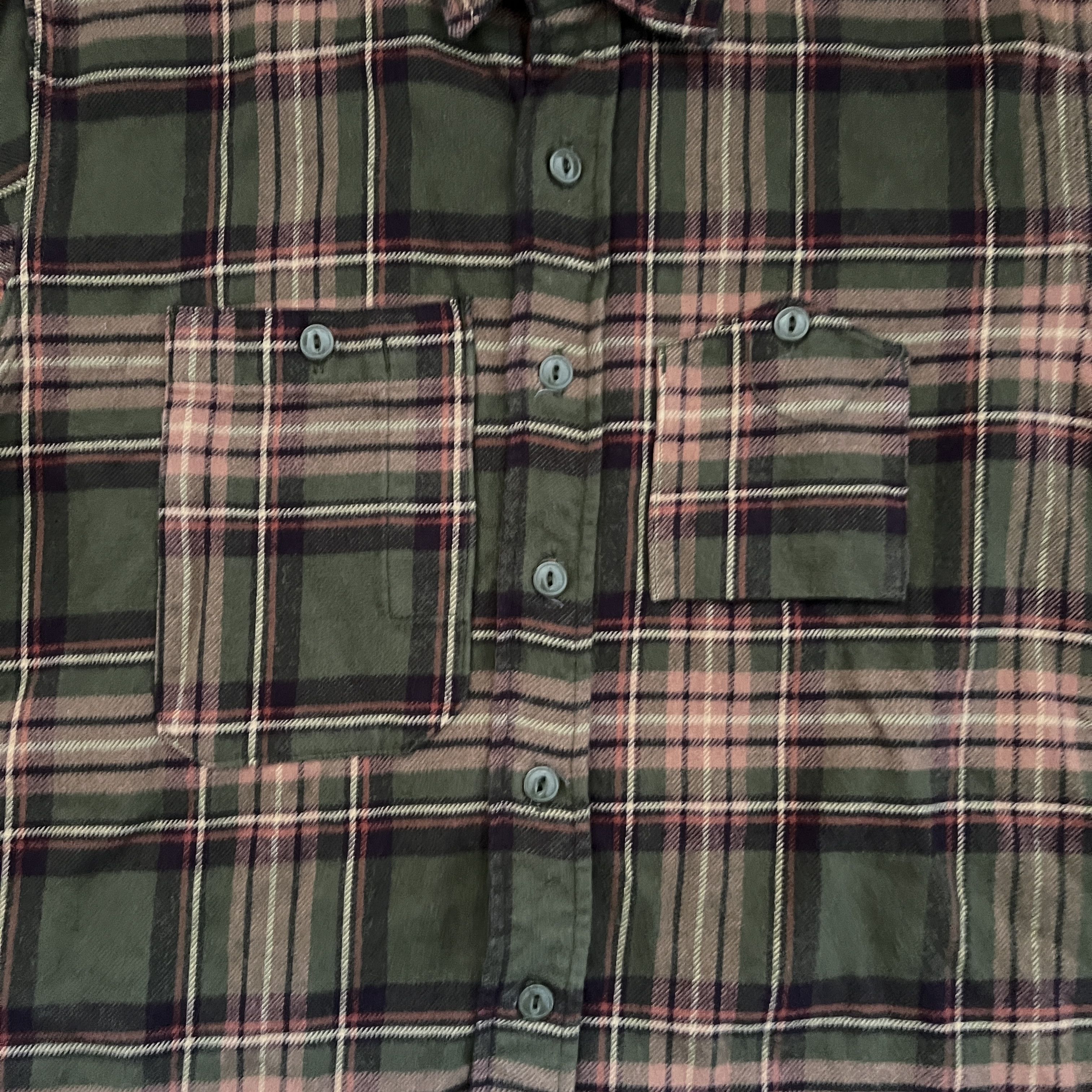 Engineered Garments Engineered Garments Flannel Green/Orange Work Shirt XS Size US XS / EU 42 / 0 - 3 Thumbnail