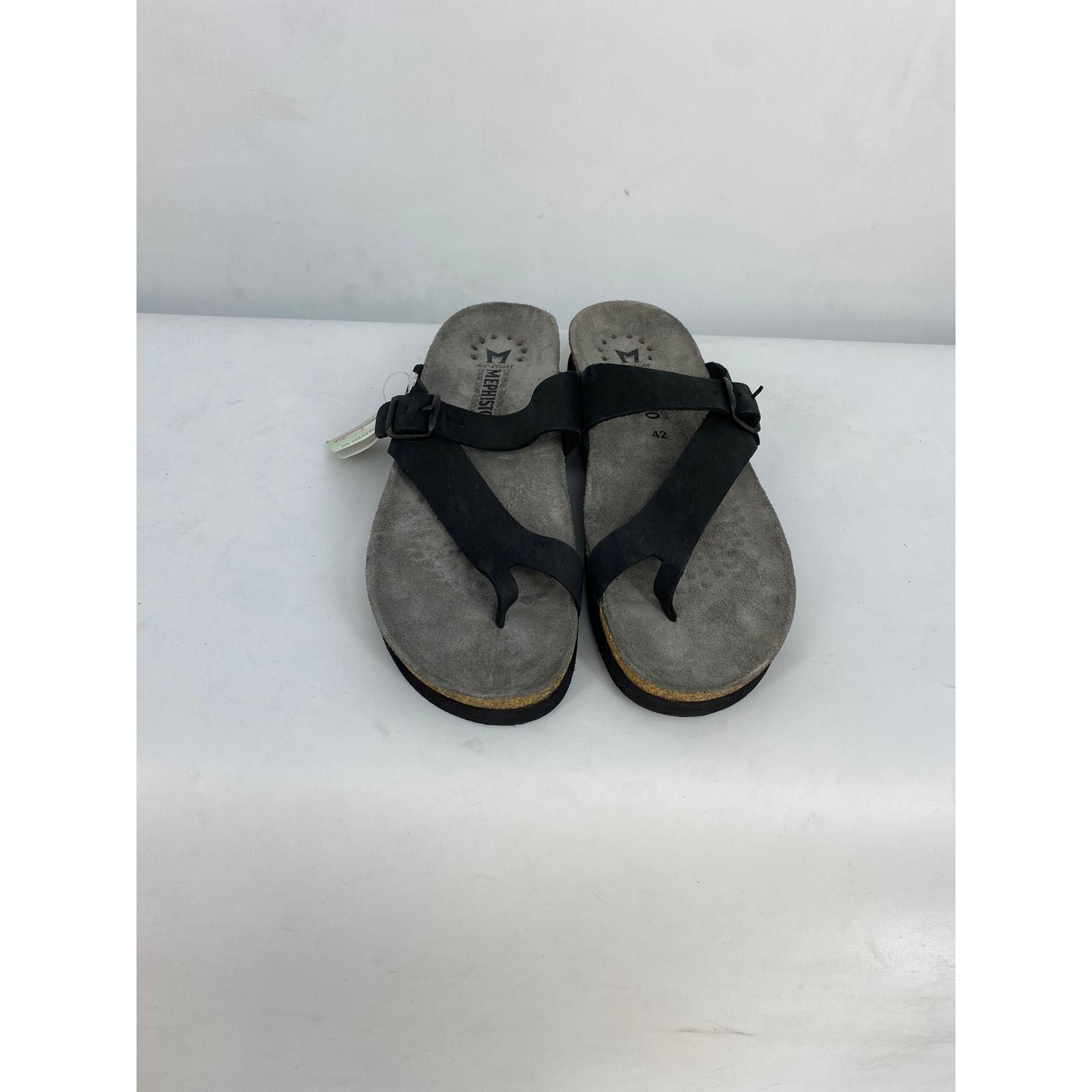 Mephisto MEPHISTO WOMENS HELEN CORK FOOTBED SANDAL BUCK BLACK SIZE 12 Size US 12 / IT 42 - 2 Thumbnail