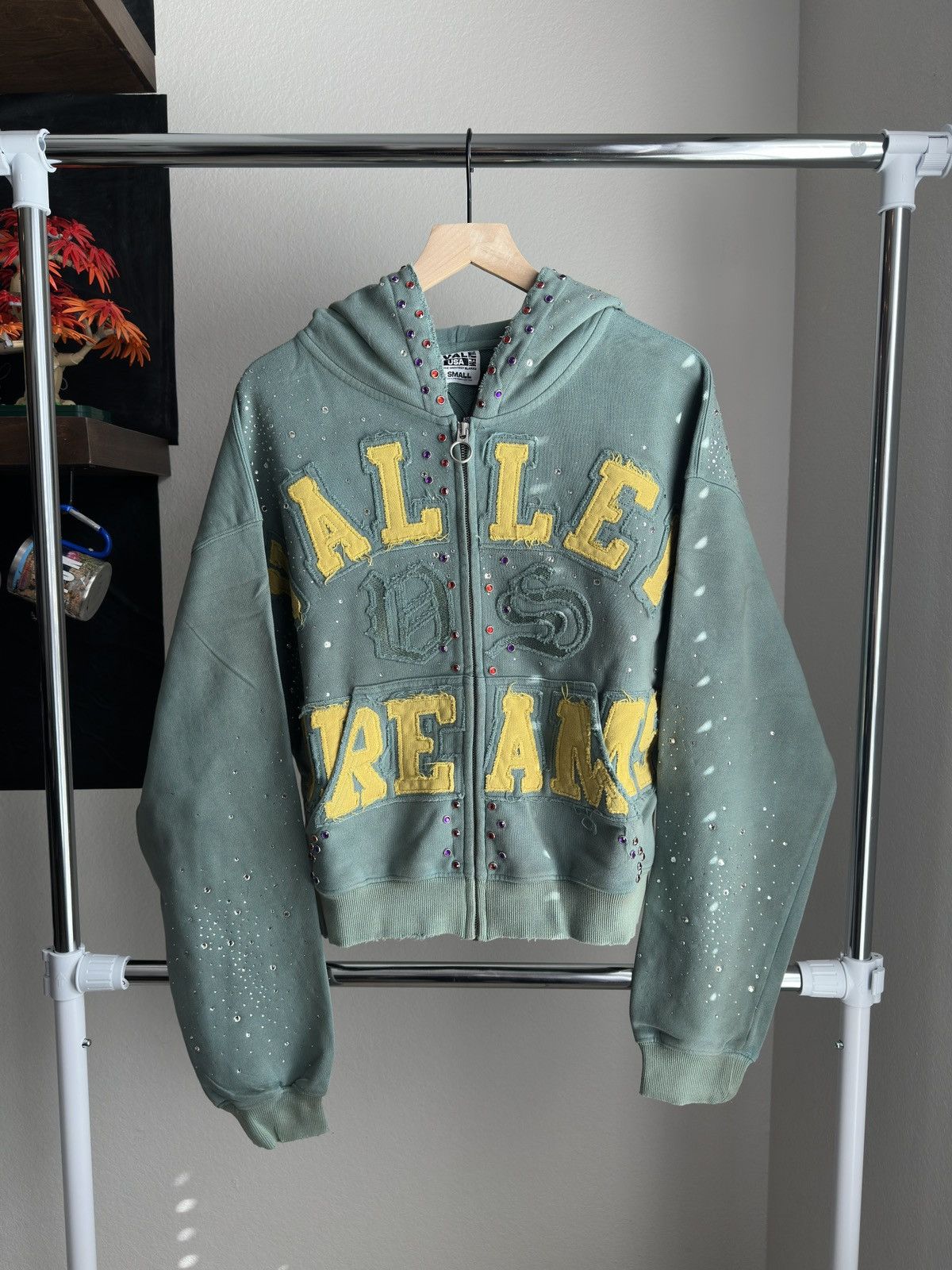 Vale Vale Bank Crystal Zip Up Dark Mint Green Size US L / EU 52-54 / 3 - 1 Thumbnail