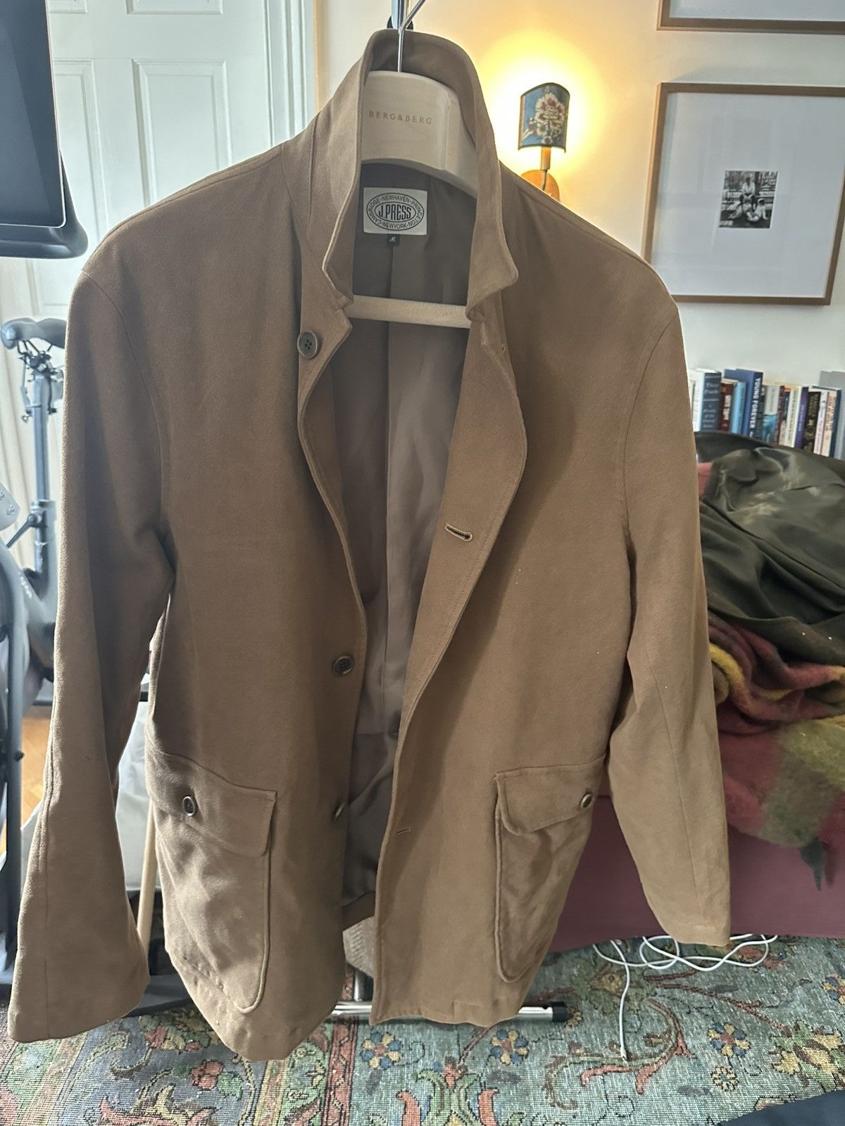 J. Press J. Press Japan Suede Field Jacket - Camel / Tan - Medium Size US M / EU 48-50 / 2 - 2 Thumbnail