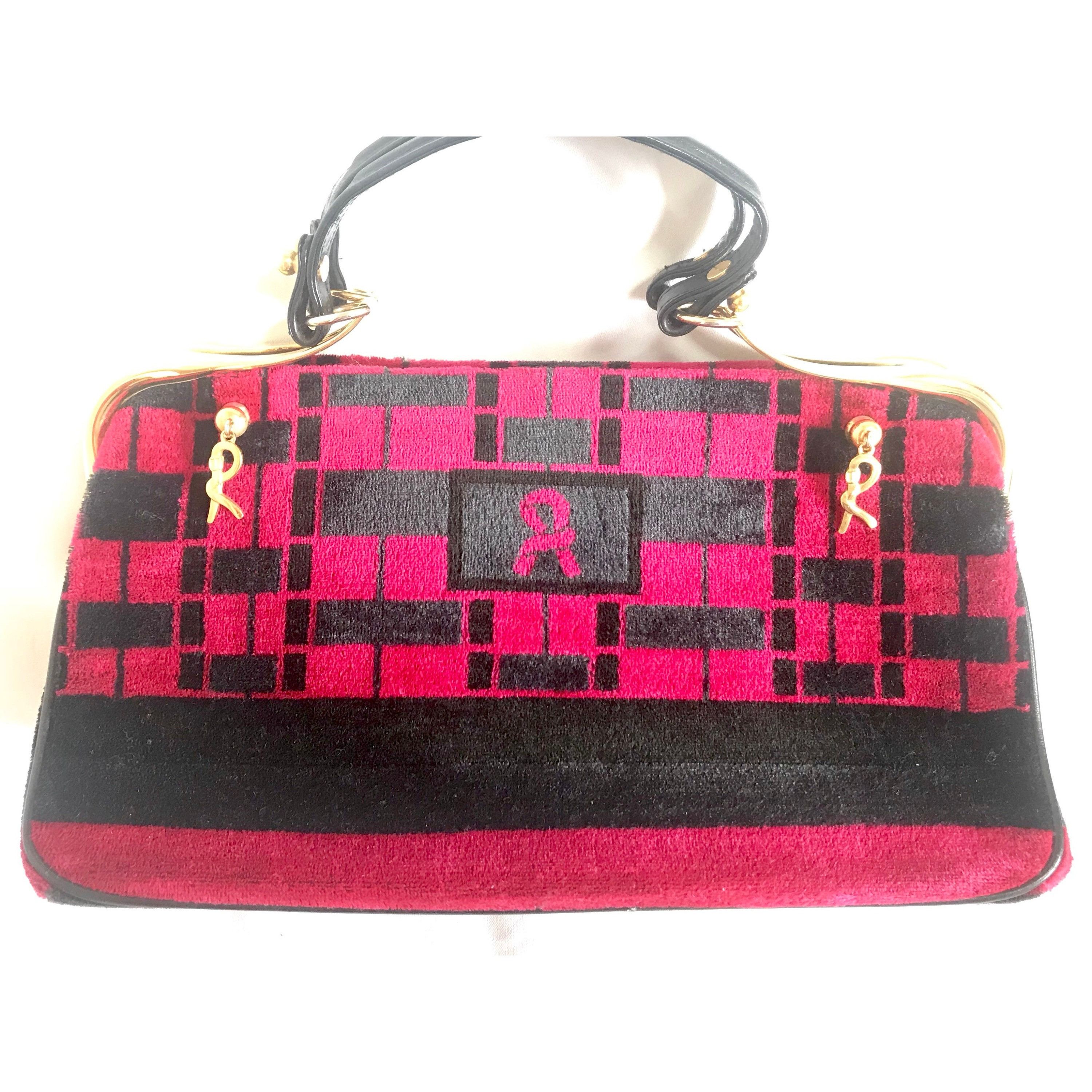 Roberta di Camerino Vintage Roberta di Camerino red, black geometric handbag Size ONE SIZE - 4 Thumbnail