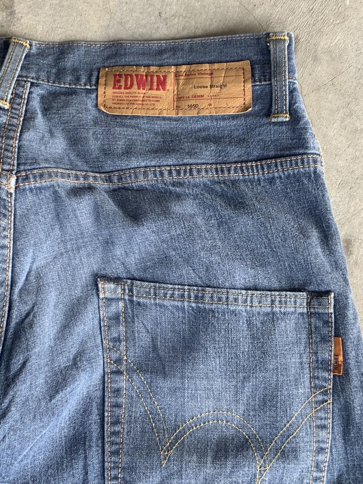 Edwin Loose straight EDWIN 505D Selvedge. Size US 31 - 7 Thumbnail
