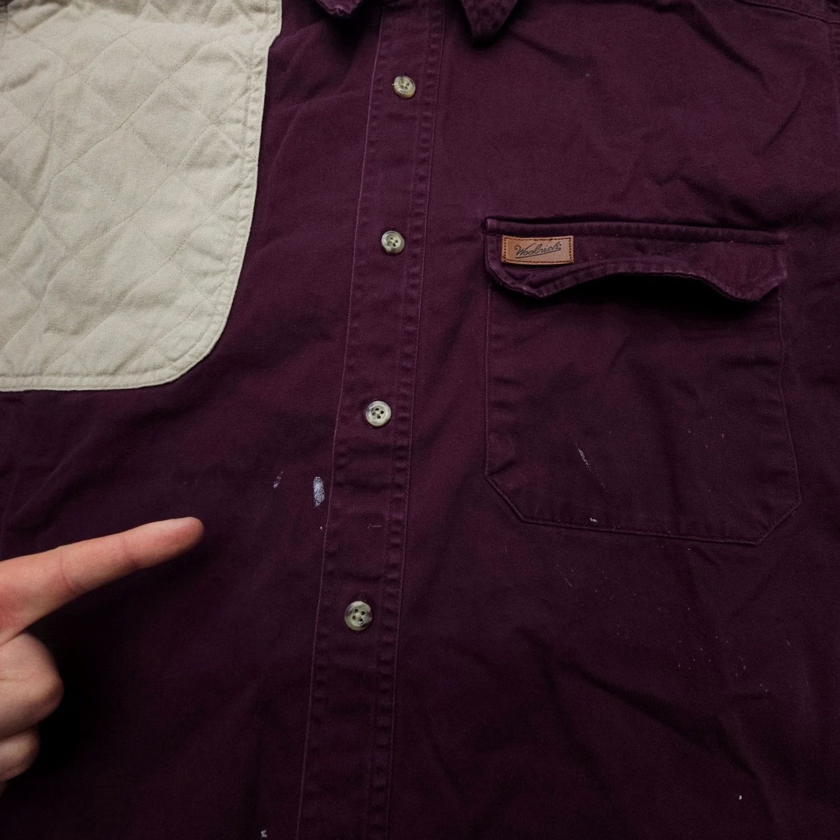 Vintage VINTAGE Woolrich Outdoor Guide Long Sleeve Button-Up Shirt Mens L Burgundy Red Twill Cotton Casual Workwear Travel Size US L / EU 52-54 / 3 - 5 Thumbnail