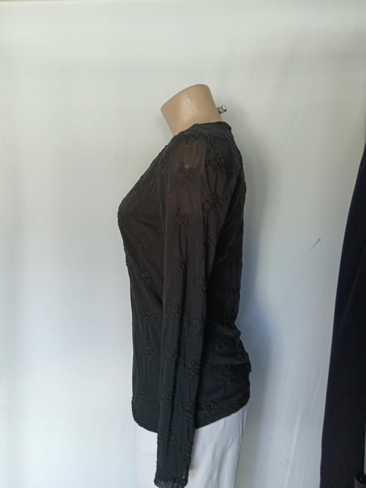 Designer Liz Claiborne Women's Black Long Sleeve Top Size M / US 6-8 / IT 42-44 - 2 Thumbnail