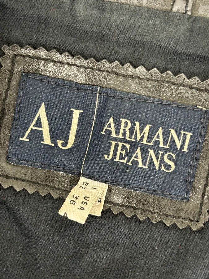 Armani 2000s Armani Black Eco Leather Biker Jacket Size US M / EU 48-50 / 2 - 9 Thumbnail