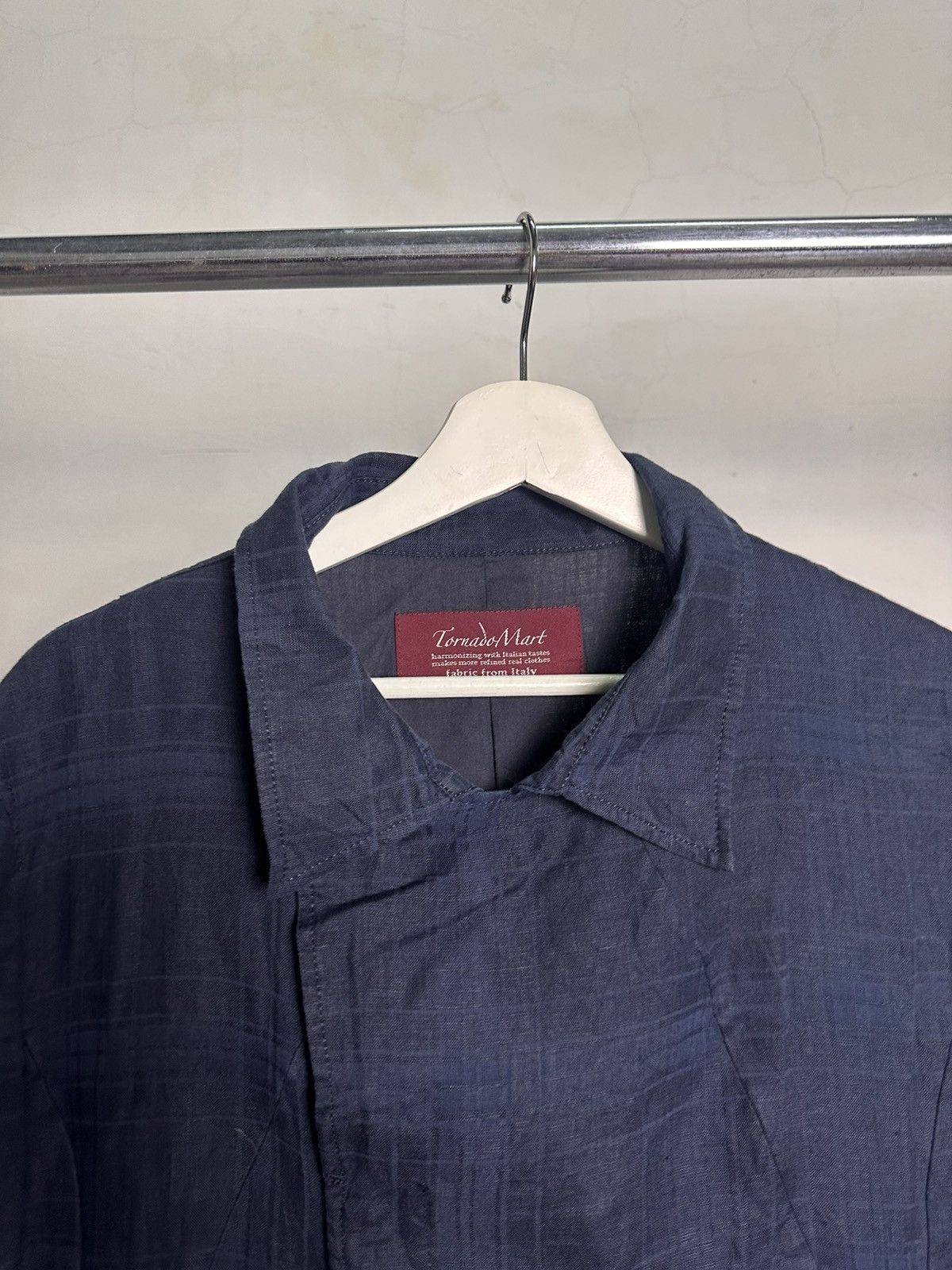 Tornado Mart Tornado Mart Asymmetrical Linen Jacket Red Label Size US L / EU 52-54 / 3 - 2 Thumbnail
