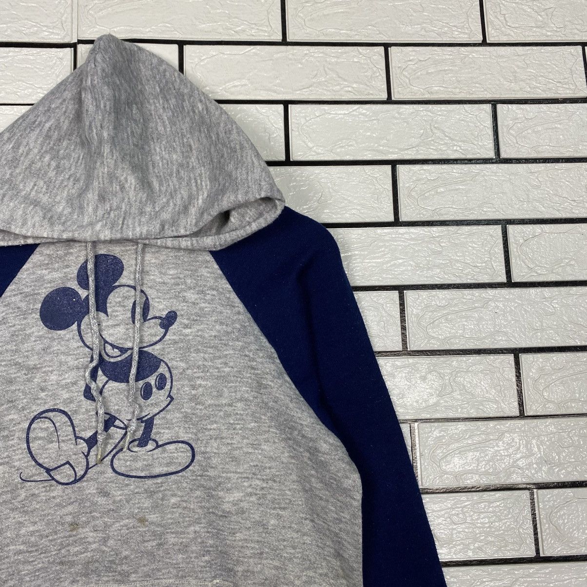 Vintage 📌Vintage Hoodie Sweater Mickey Mouse Big Logo Size US S / EU 44-46 / 1 - 7 Thumbnail