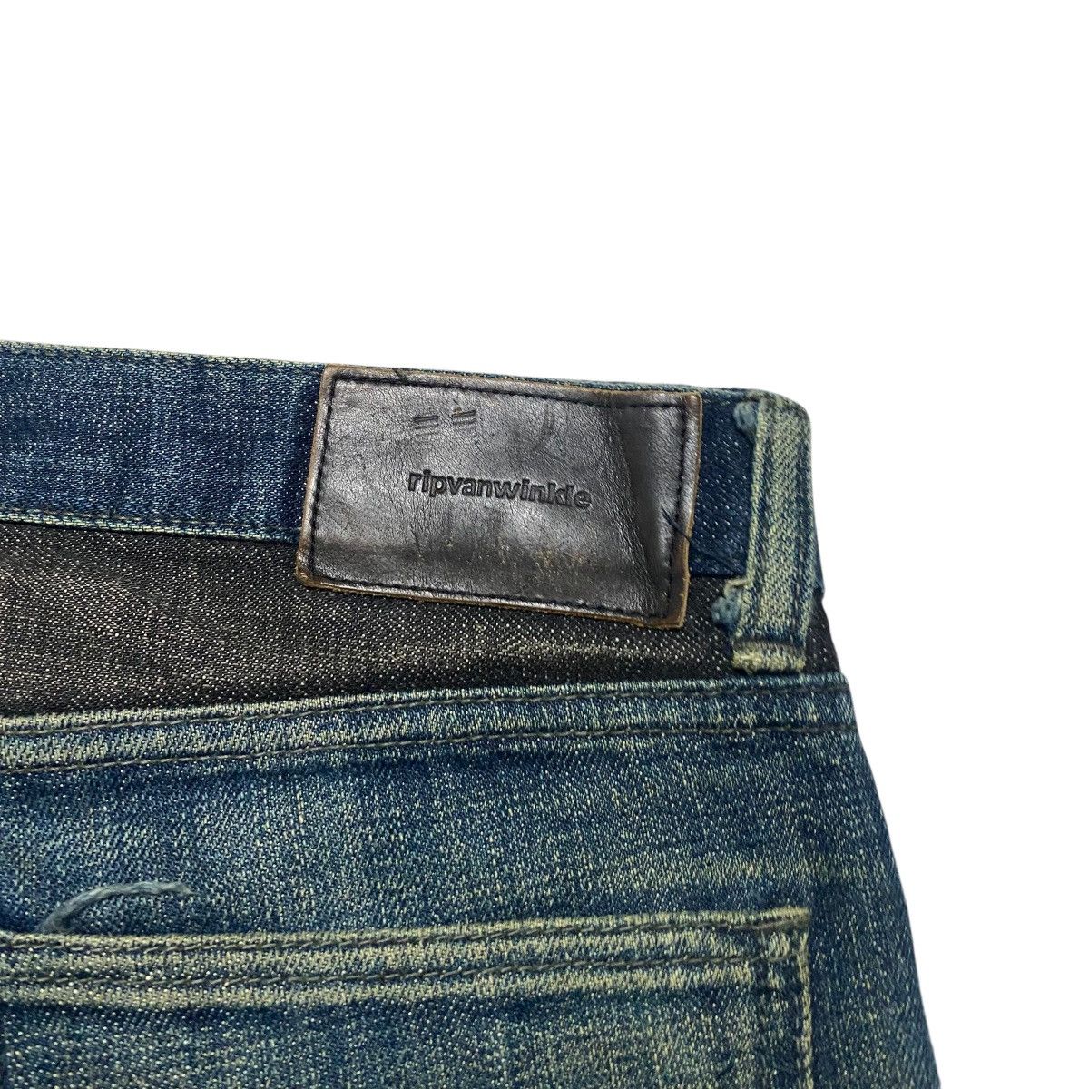 RIPVANWINKLE Rip Van Winkle Denim Hybrid Flare Jeans Size US 30 / EU 46 - 11 Thumbnail