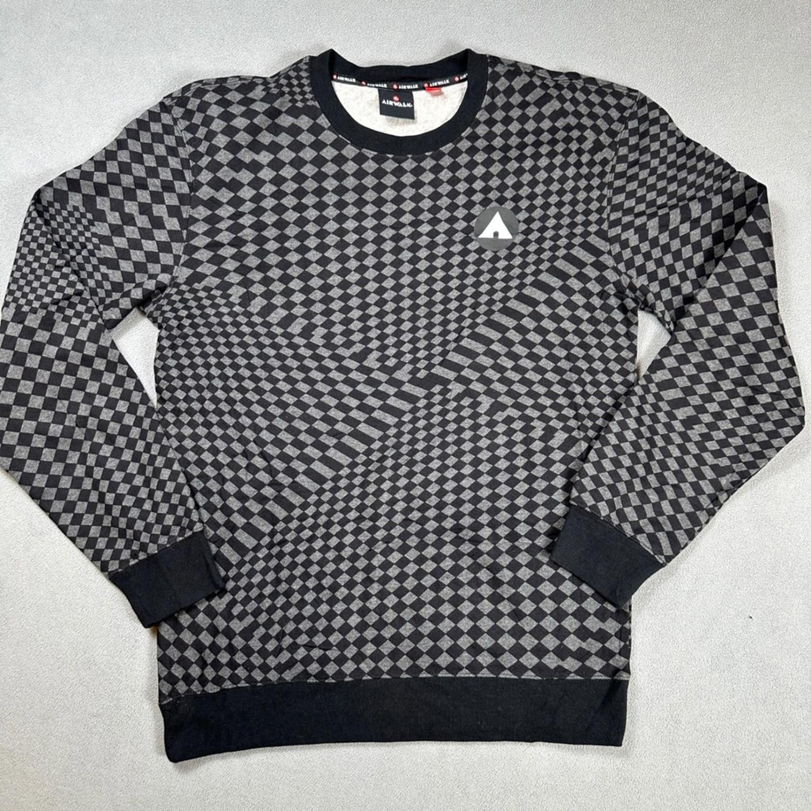 Airwalk Airwalk Mens Sweatshirt M Crewneck Long Sleeve Black Size US M / EU 48-50 / 2 - 1 Thumbnail