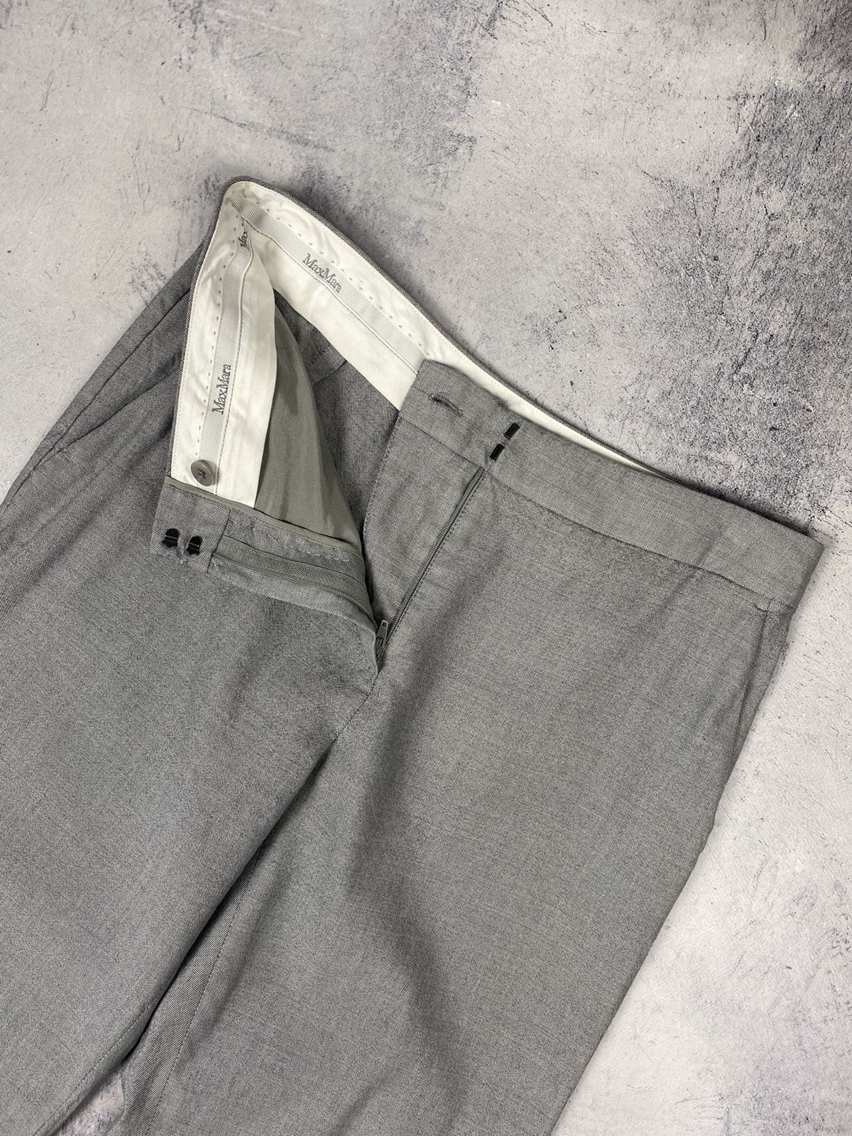 Max Mara Max Mara Italy Designer Wool Casual Pants Size 29" - 6 Thumbnail