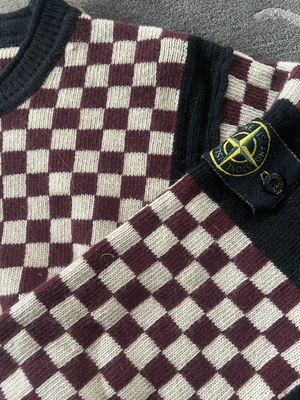 Stone Island Stone Island heavy wool jacquard sweater. Made in Italy Size US XXL / EU 58 / 5 - 5 Thumbnail