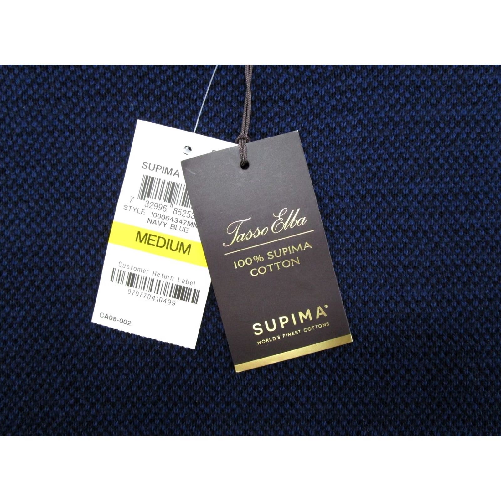 Tasso Elba Tasso Elba Sweater Men M Navy Blue Cotton Knit Crewneck Pullover Classic Preppy Size US M / EU 48-50 / 2 - 2 Thumbnail