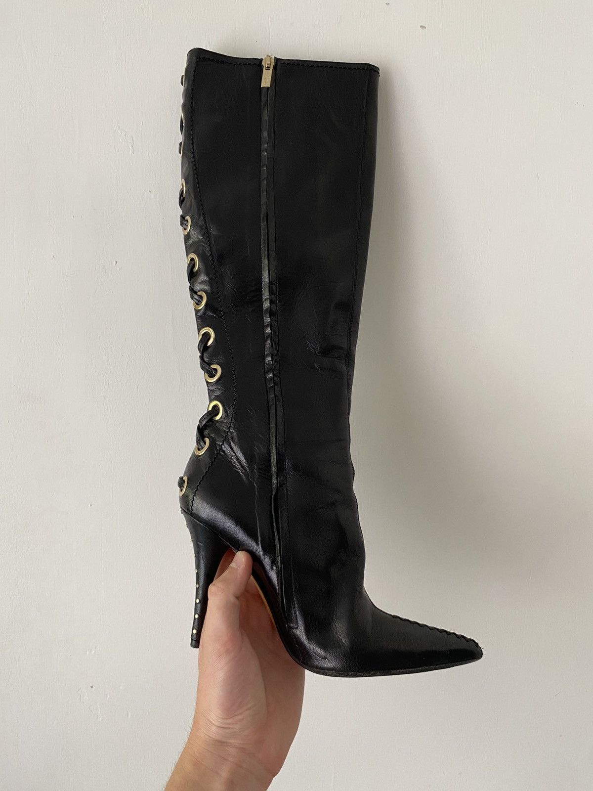 Yves Saint Laurent Yves Saint Laurent Vintage Avant Garde Hight Boots Size US 7 / IT 37 - 3 Thumbnail