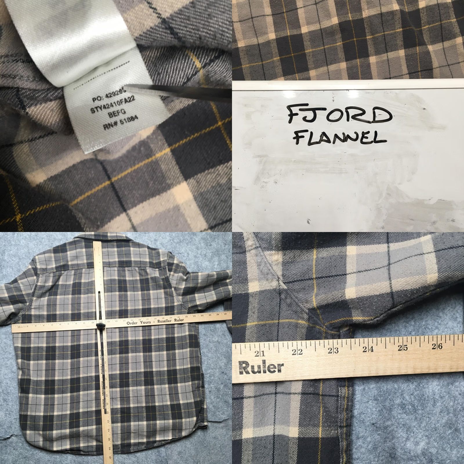 Patagonia Patagonia Shirt Mens Large L Gray Plaid Organic Cotton Fjord Flannel Button-Up Size US L / EU 52-54 / 3 - 8 Thumbnail