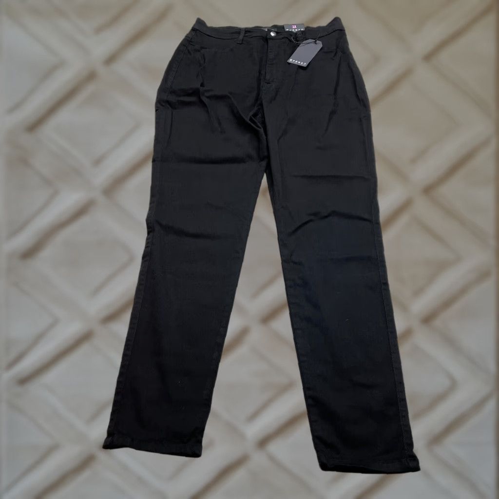 Fashion Nova Jeans Womens 3X Plus Black Stretch 33x30 New NWT